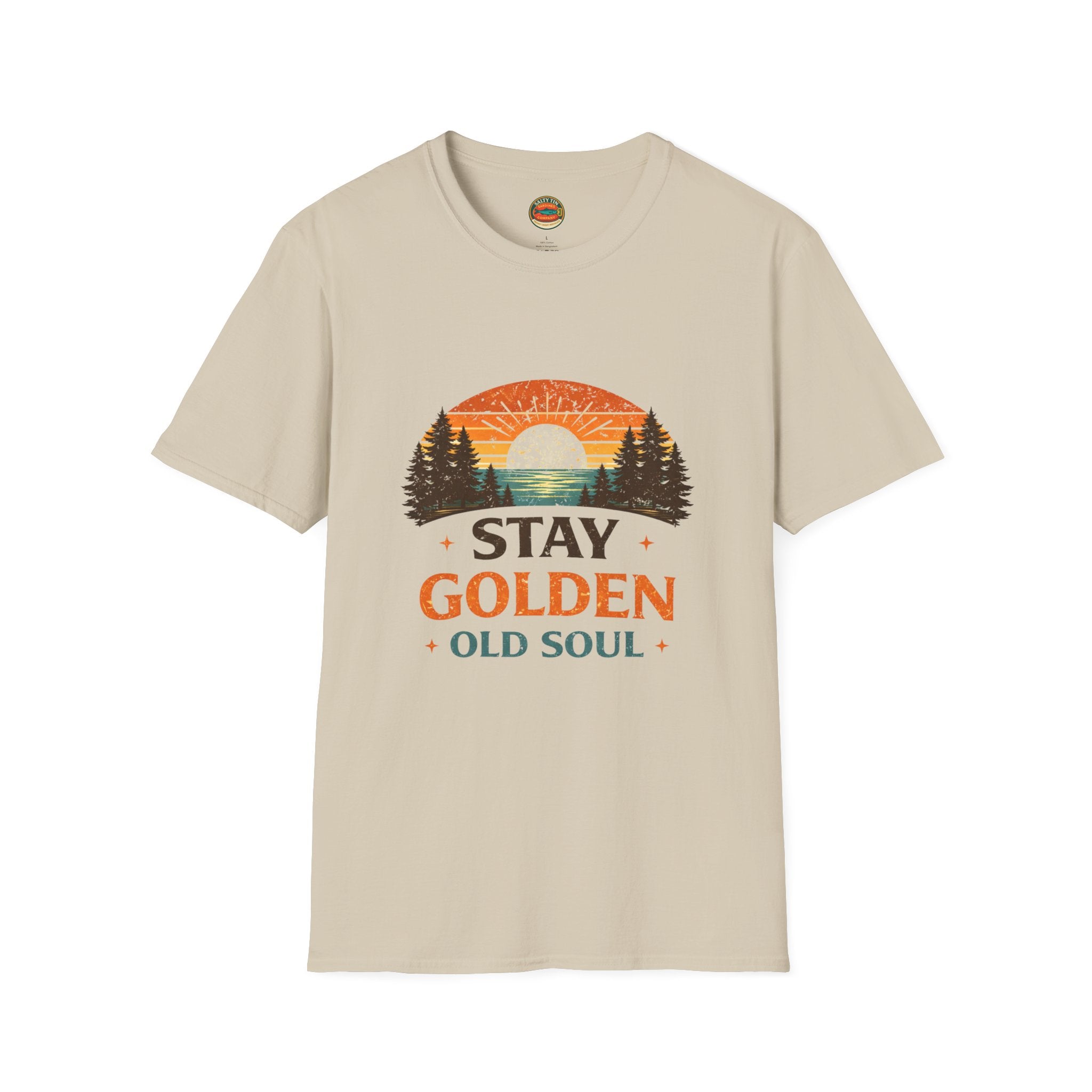 Stay Golden Old Soul T-Shirt — Vintage Sunset Nature Tee - Creations by Chris and Carlos