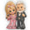 Custom Dolly & Kenny Shaped Pillow – Personalized Couple Plush Décor
