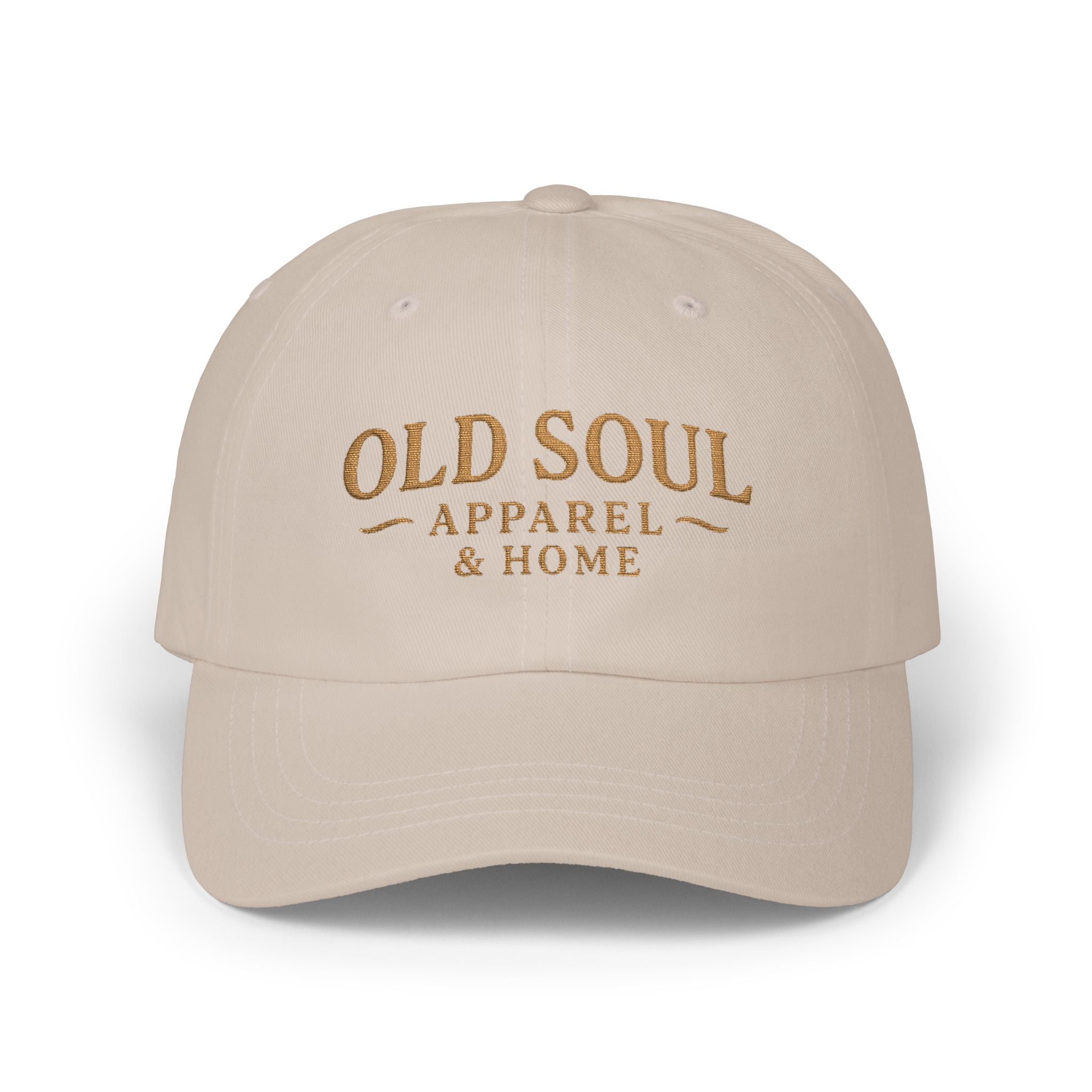 Old Soul Classic Dad Cap – Vintage Embroidered Baseball Hat - Creations by Chris and Carlos