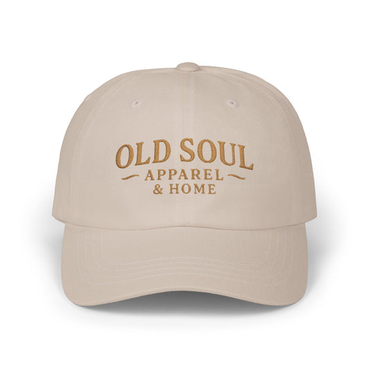Old Soul Classic Dad Cap – Vintage Embroidered Baseball Hat - Creations by Chris and Carlos