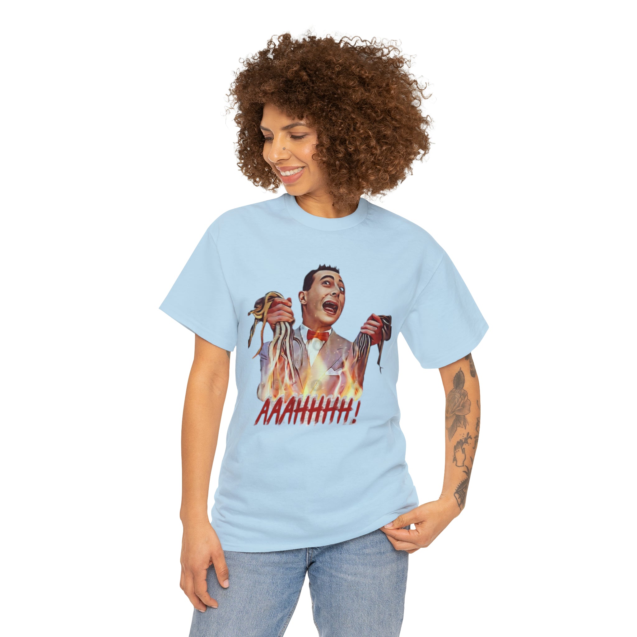 Pee Wee Herman-  Unisex Heavy Cotton T-Shirt - Creations by Chris and Carlos