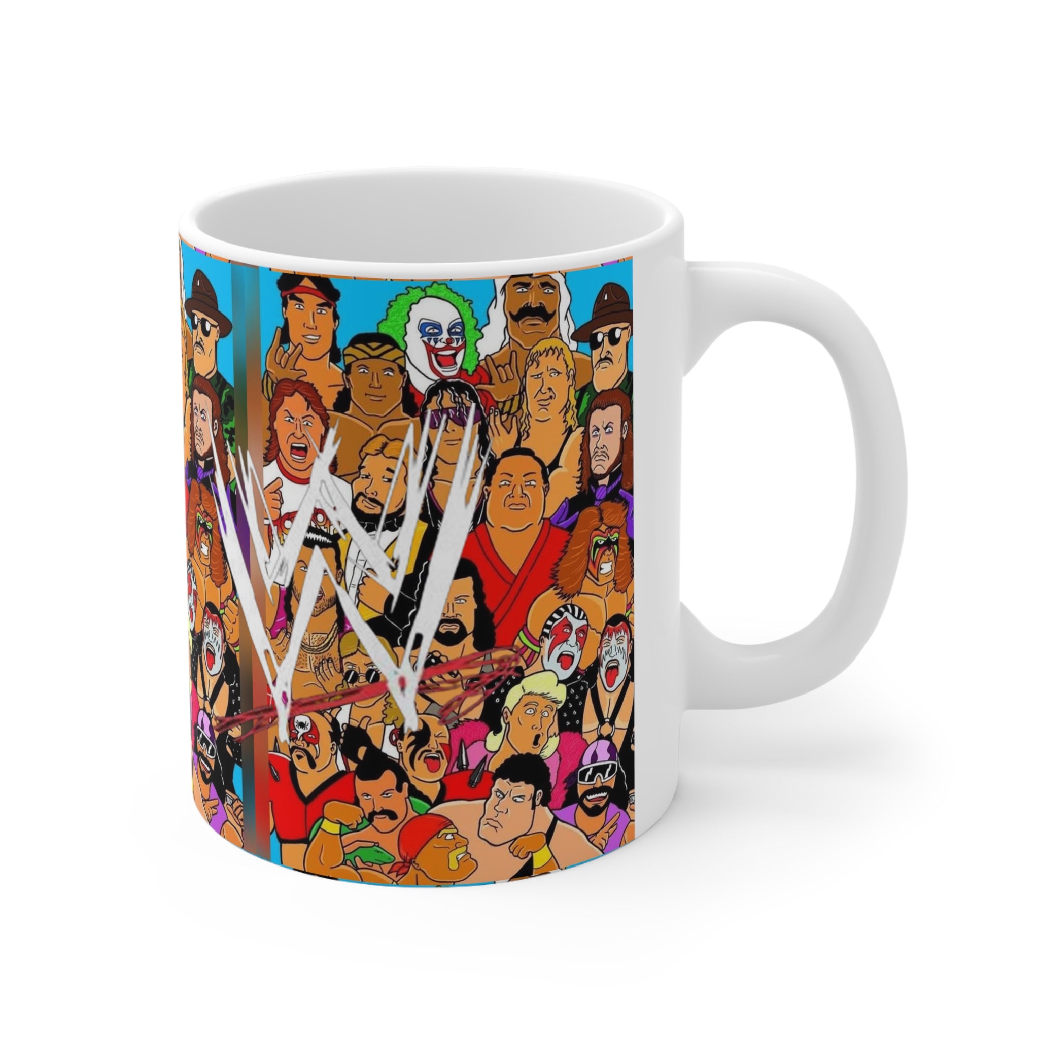 WWE Champions-  White Ceramic Mug - Creations by Chris and Carlos