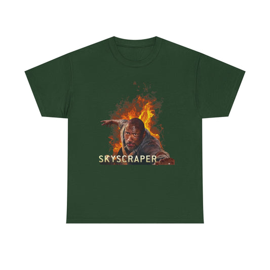 Skyscraper Rescue Tee — Action Movie Inspired Graphic T‑Shirt - Creations by Chris and Carlos