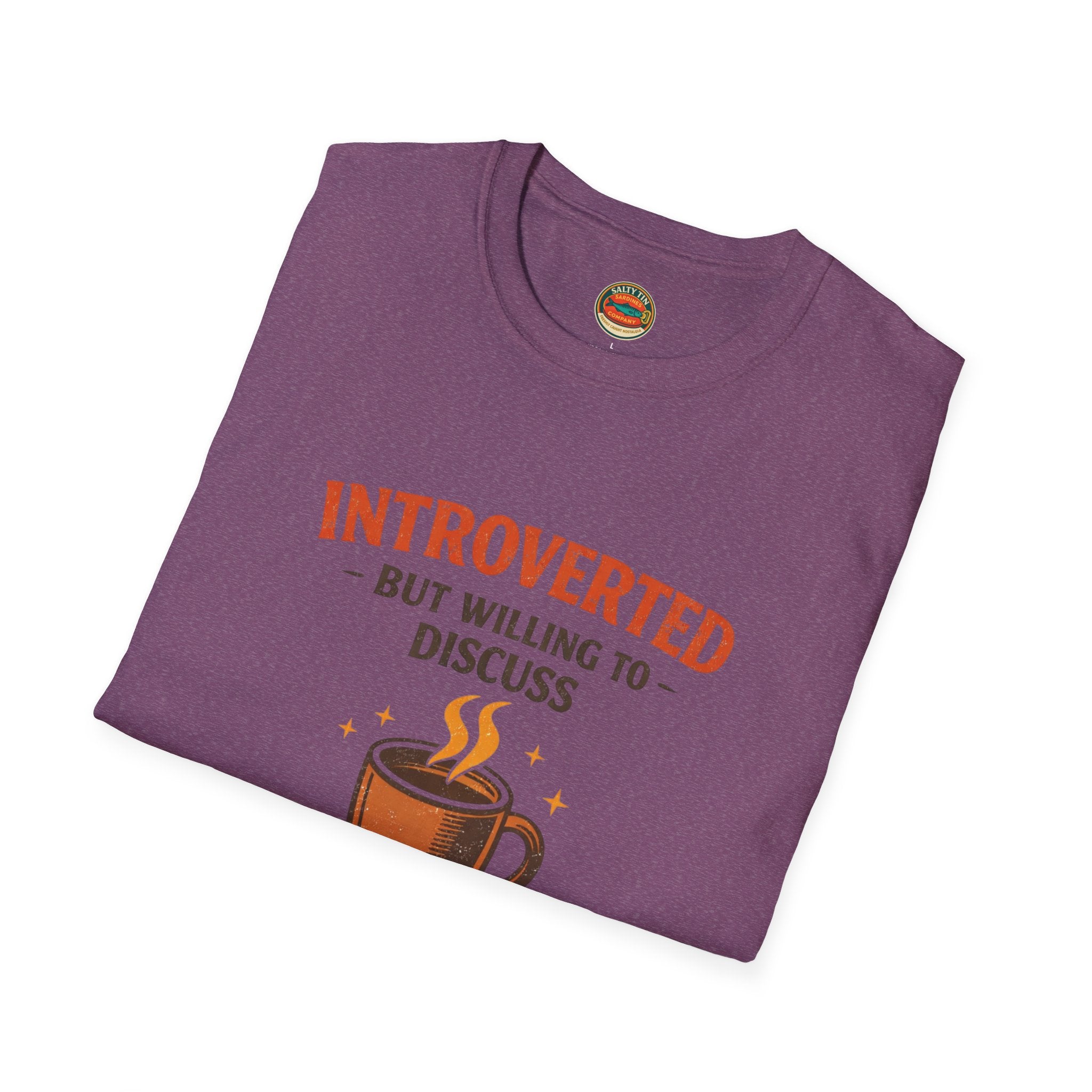 Introverted But Willing to Discuss Coffee T-Shirt - Creations by Chris and Carlos