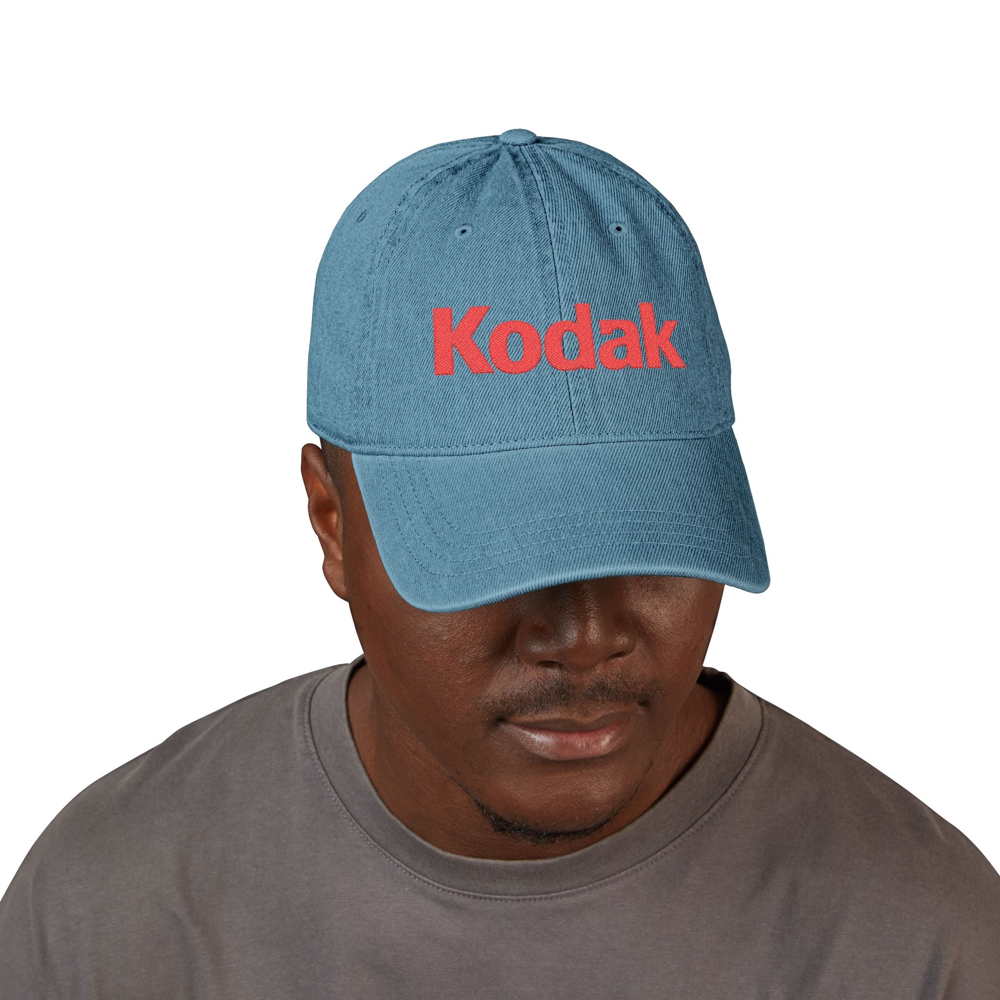 Kodak Embroidered Denim Hat - Vintage Logo Cap - Creations by Chris and Carlos