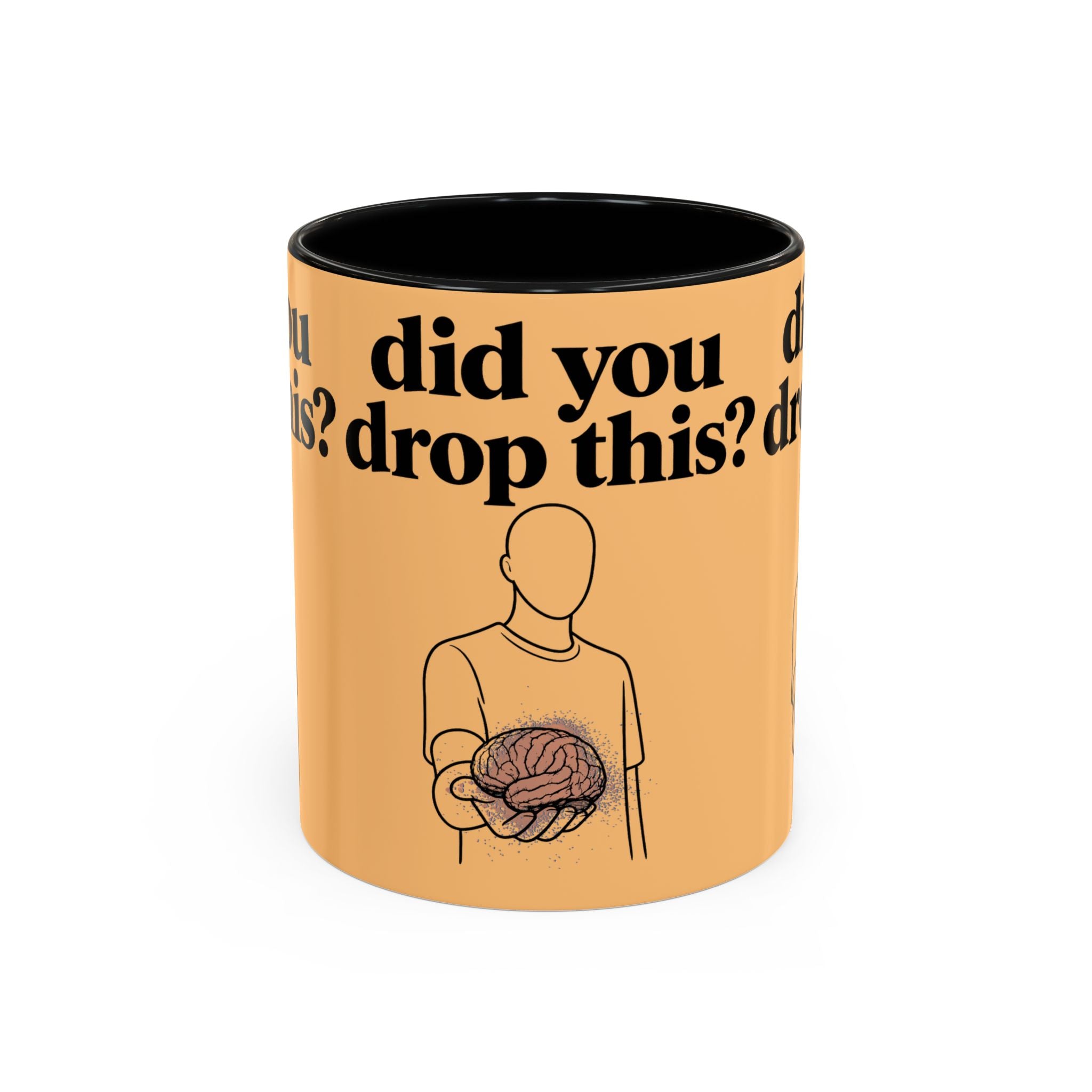 Did You Drop This? Brain Illustration Accent Coffee Mug - Creations by Chris and Carlos