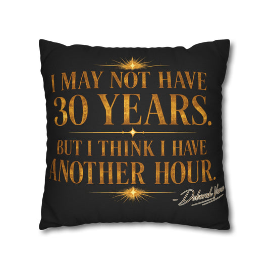 Hacks Red Script Decorative Pillowcase — Bold Black & Red Accent Throw Pillow Cover - Creations by Chris and Carlos