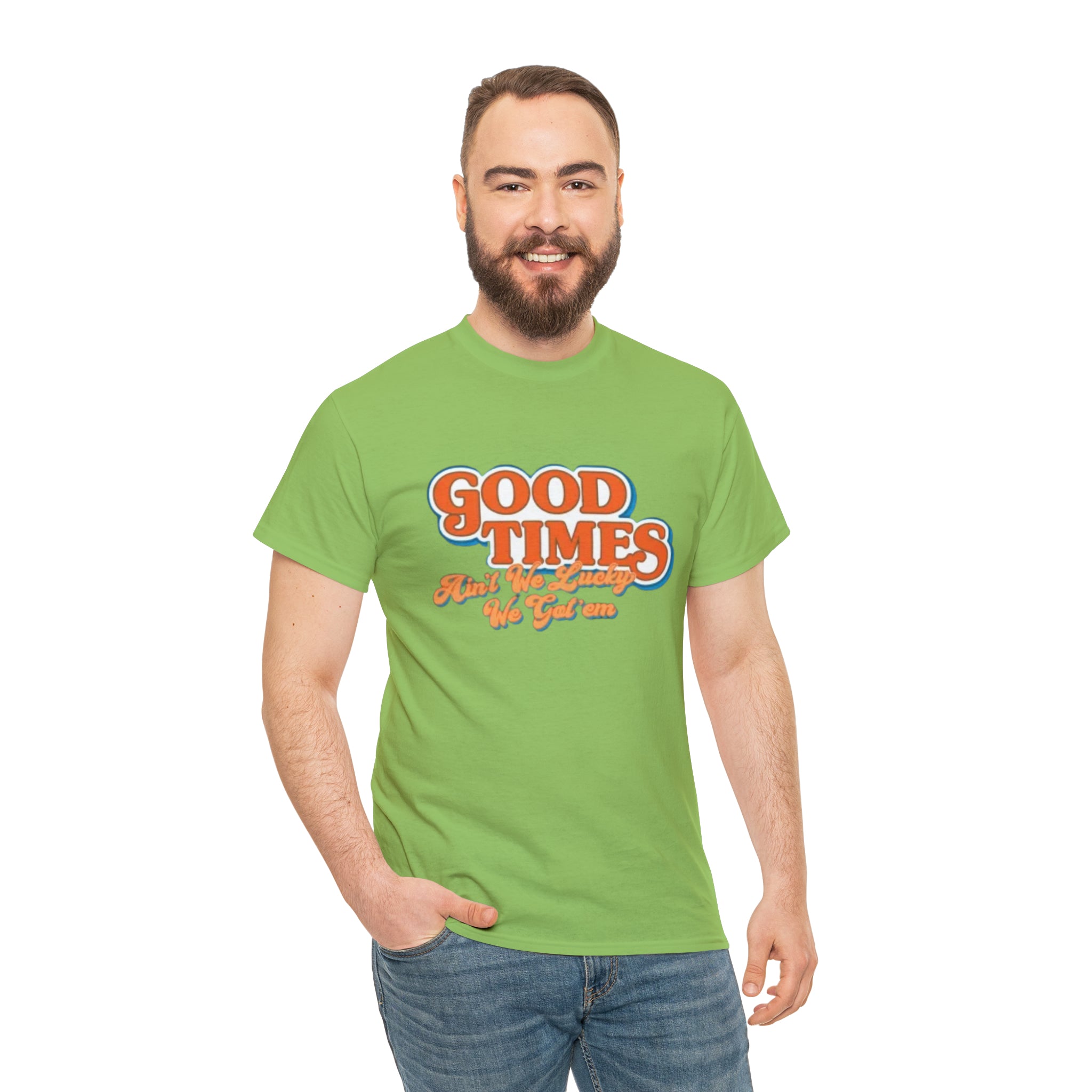 Good Times 70's TV Show- Unisex Heavy Cotton T-Shirt - Creations by Chris and Carlos
