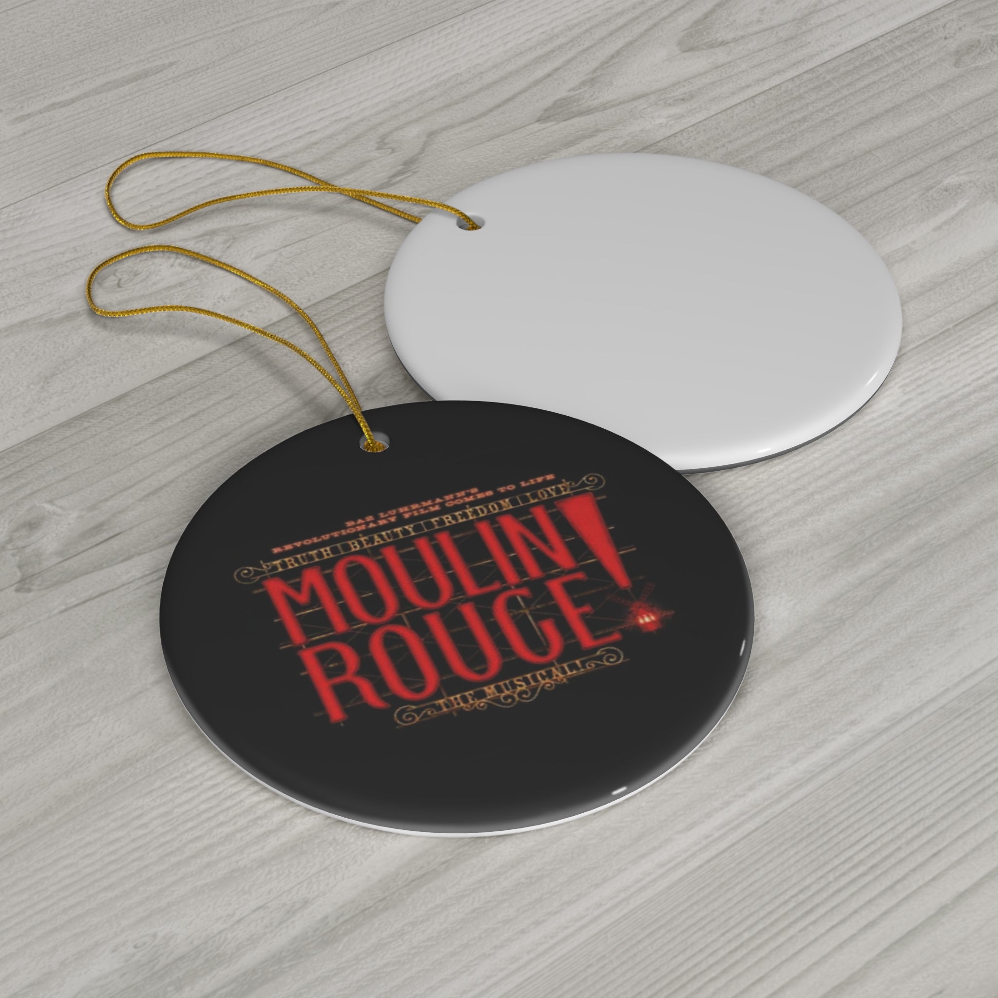Moulin Rouge- Ceramic Ornament, 4 Shapes - Creations by Chris and Carlos