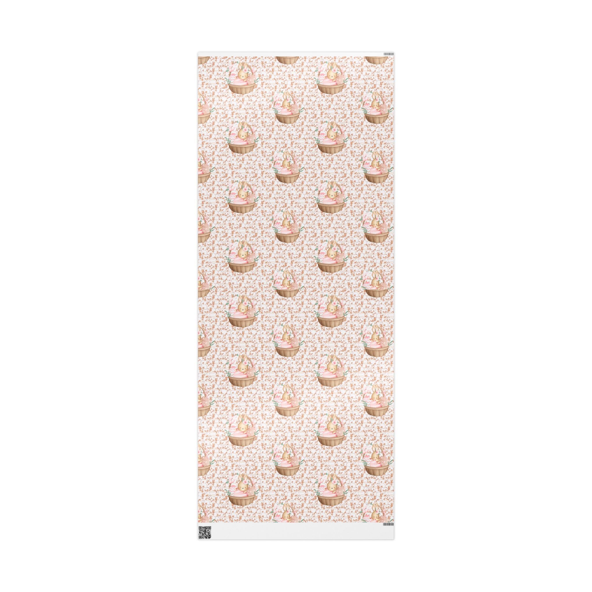 Easter Floral Bunny Wrapping Paper Roll — Cute Pastel Easter Gift Wrap - Creations by Chris and Carlos