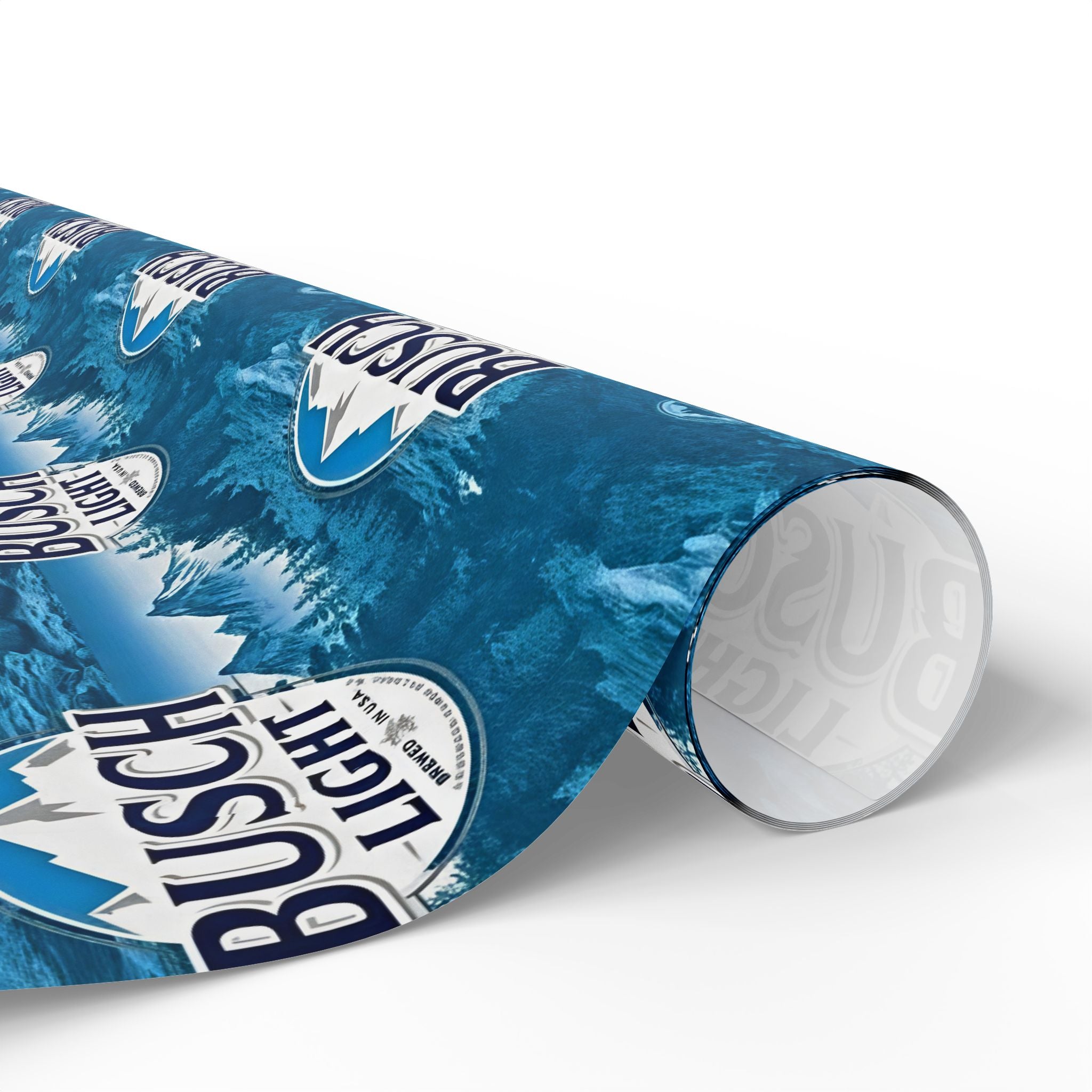 Busch Light Themed Wrapping Paper Roll - Beer Logo Gift Wrap for Parties & Holidays - Creations by Chris and Carlos