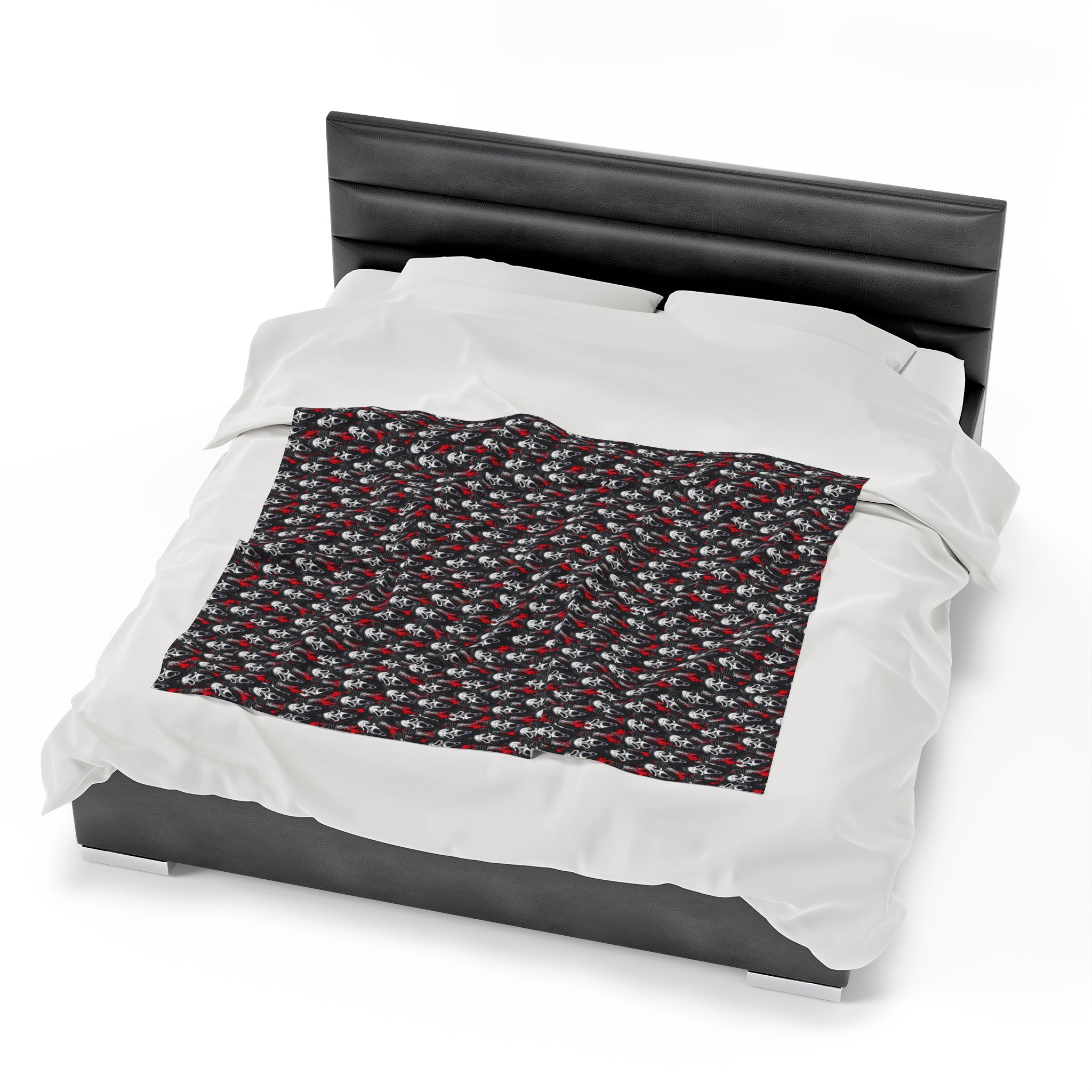 Scream Ghost Face- Velveteen Plush CuddleLux Bliss Blanket - Creations by Chris and Carlos