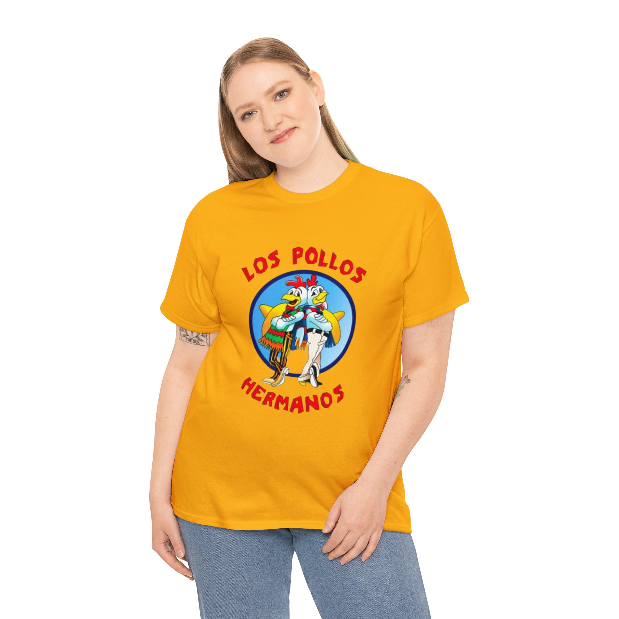 Pollos- Unisex Heavy Cotton T-Shirt - Creations by Chris and Carlos