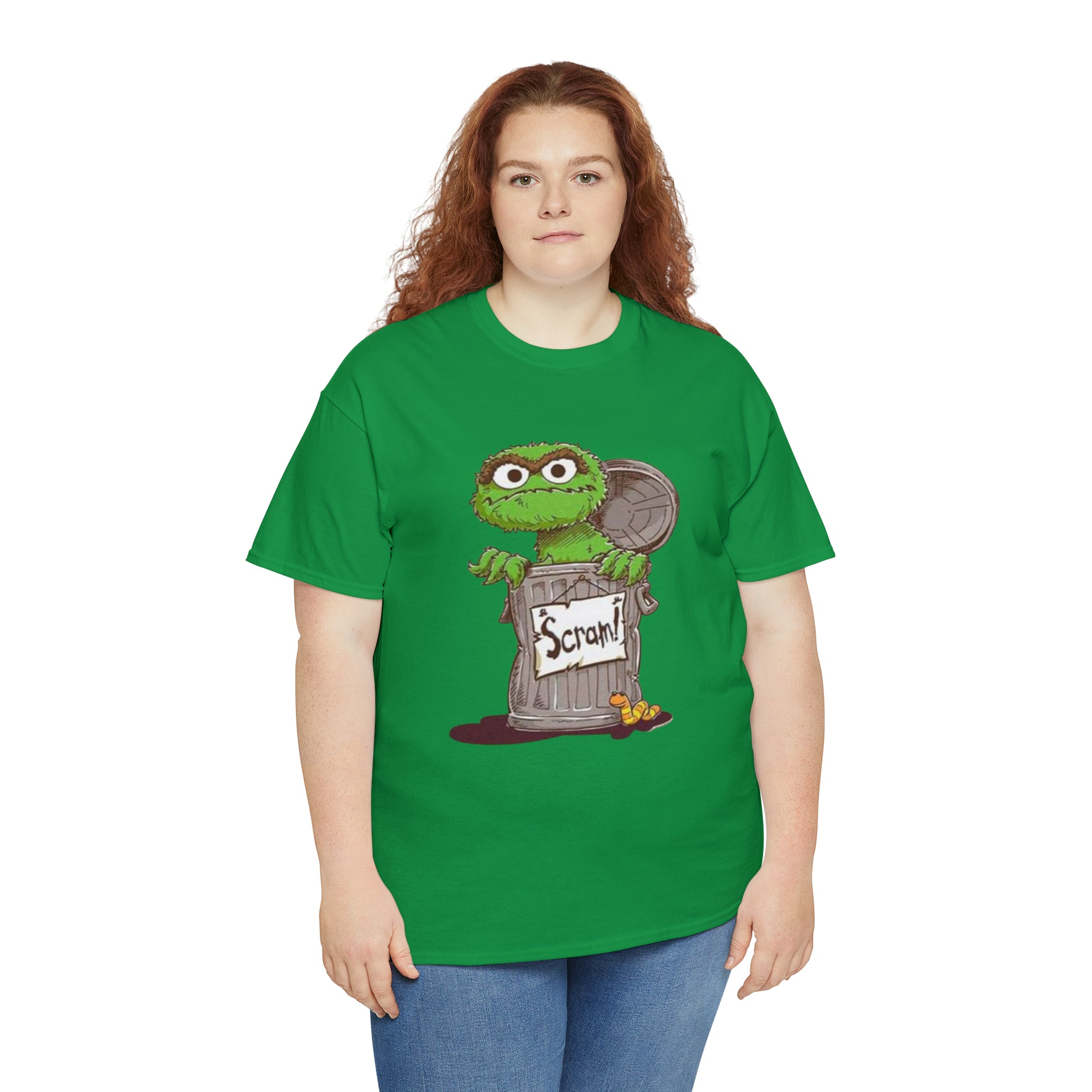 Oscar the Grouch- Unisex Heavy Cotton T-Shirt - Creations by Chris and Carlos