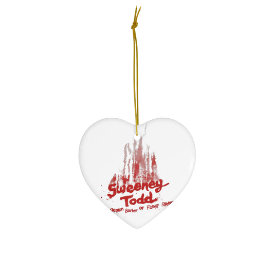 Sweeny Todd- Ceramic Ornament, 4 Shapes - Creations by Chris and Carlos