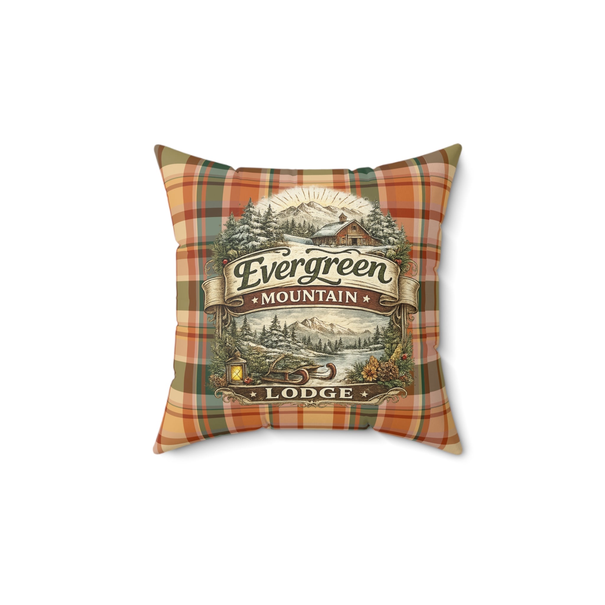 Old Soul Harvest™ Heirloom Plaid Throw Pillow - Throw Pillow from Old Soul Harvest Campfire Circle