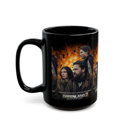 Greenland 2 Movie Poster Black Mug – Action Thriller Ceramic Coffee Cup (11oz/15oz) - Creations by Chris and Carlos