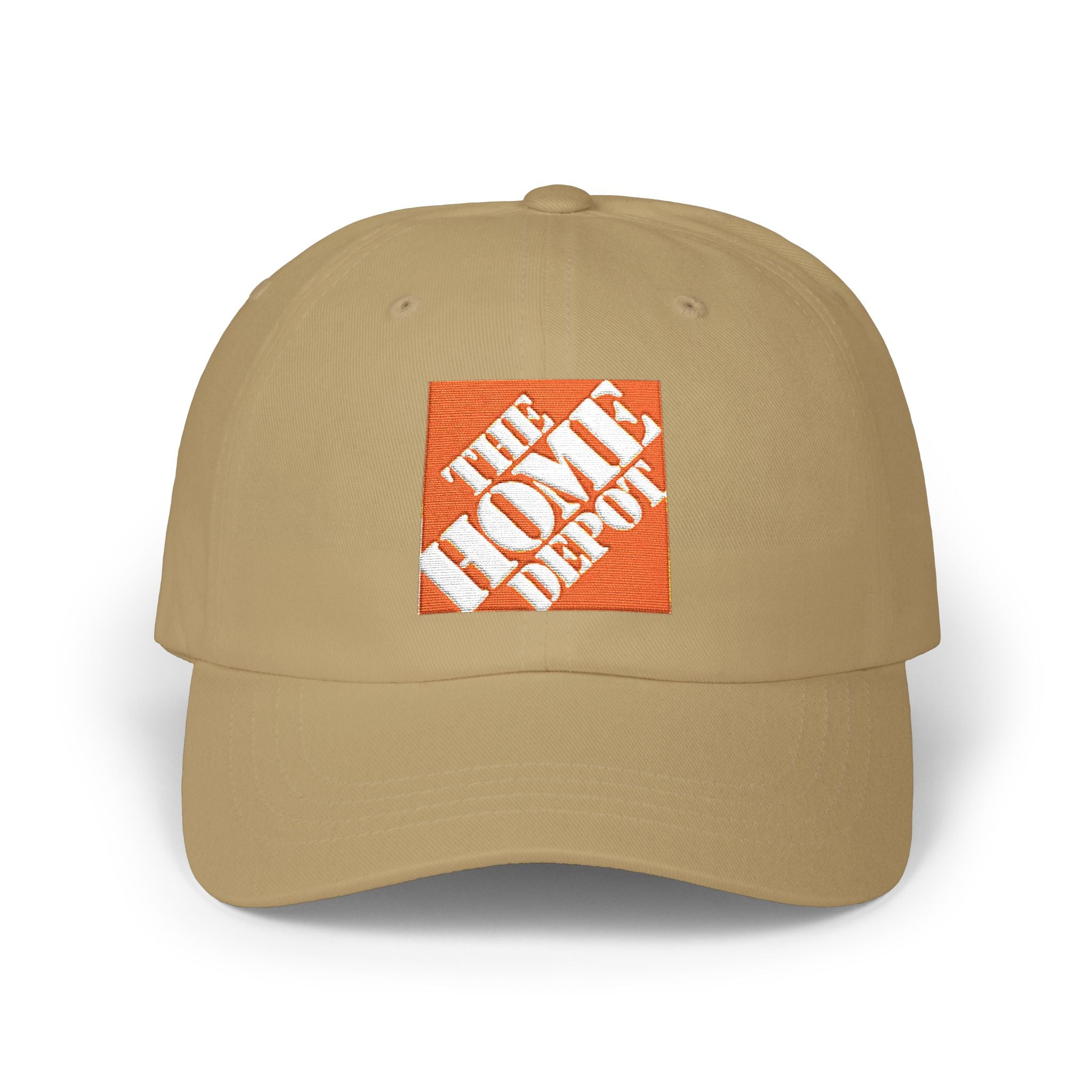 Dad Cap — Embroidered Orange Home Depot Logo Baseball Hat - Creations by Chris and Carlos