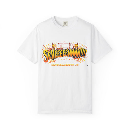SEVEEEEEENNNN!!! Comic-Style Graphic T-Shirt - Creations by Chris and Carlos