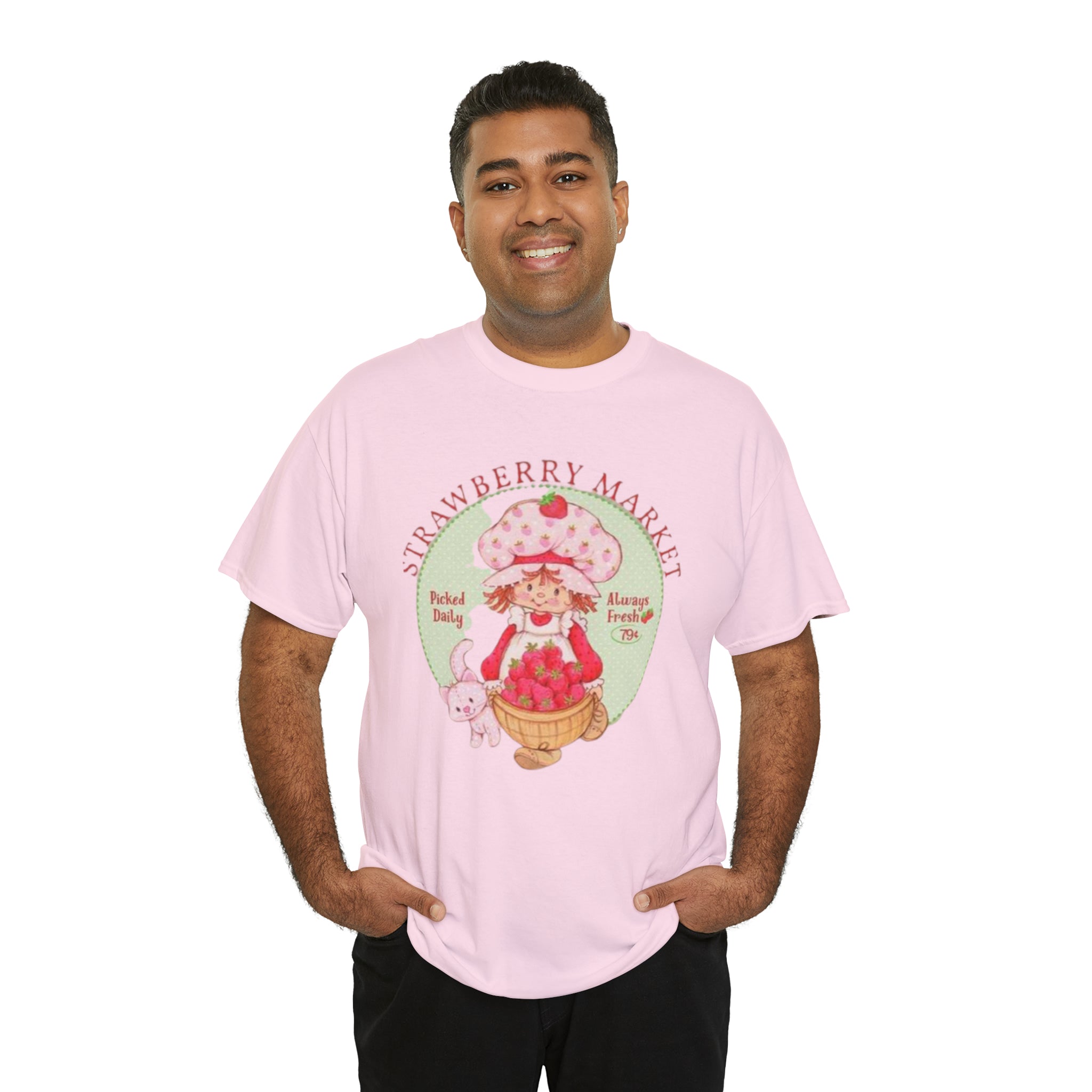 Strawberry Shortcake-  Unisex Heavy Cotton T-Shirt - Creations by Chris and Carlos