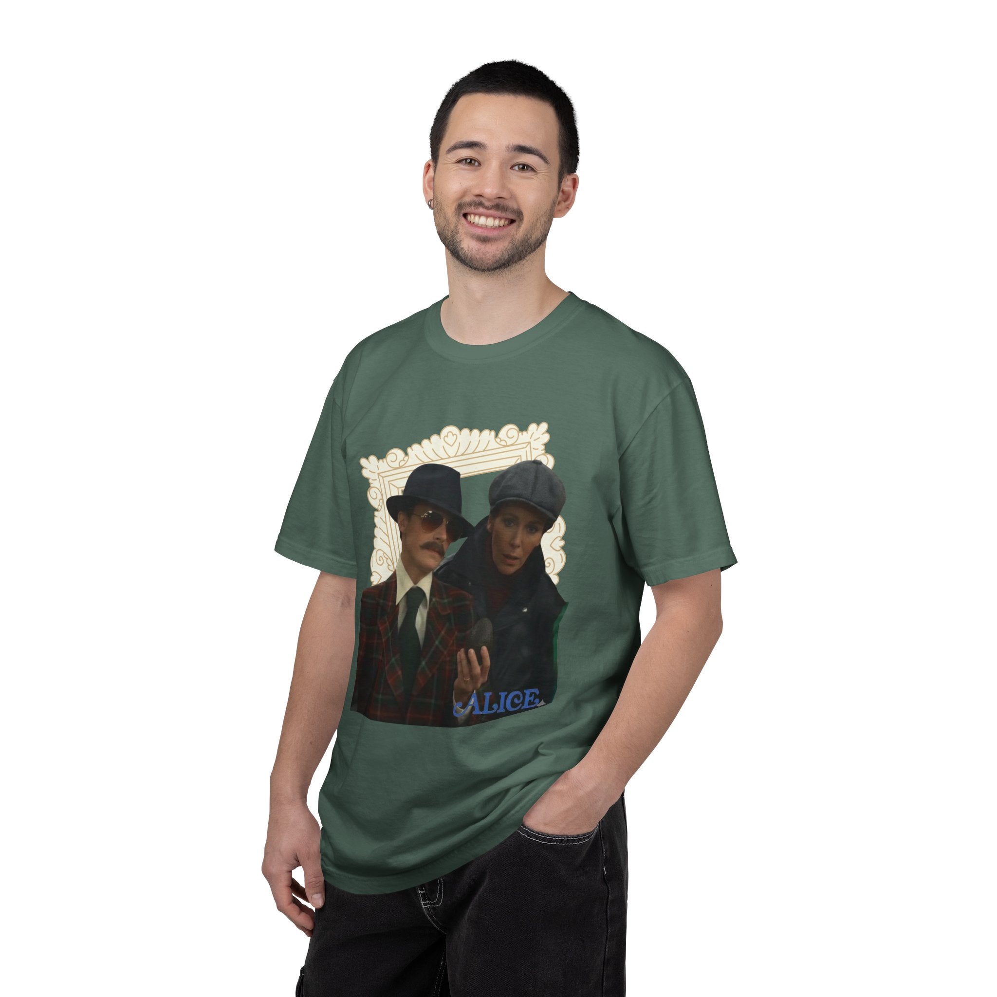 Alice Tv Show- Sam Buttler & Team Vintage Detective Portrait T-Shirt — 'Alice' Graphic Tee - Creations by Chris and Carlos