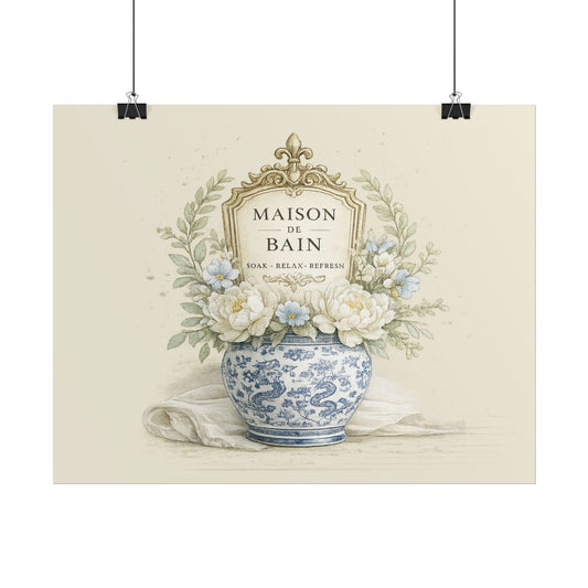 Maison de Bain Floral Poster - Creations by Chris and Carlos