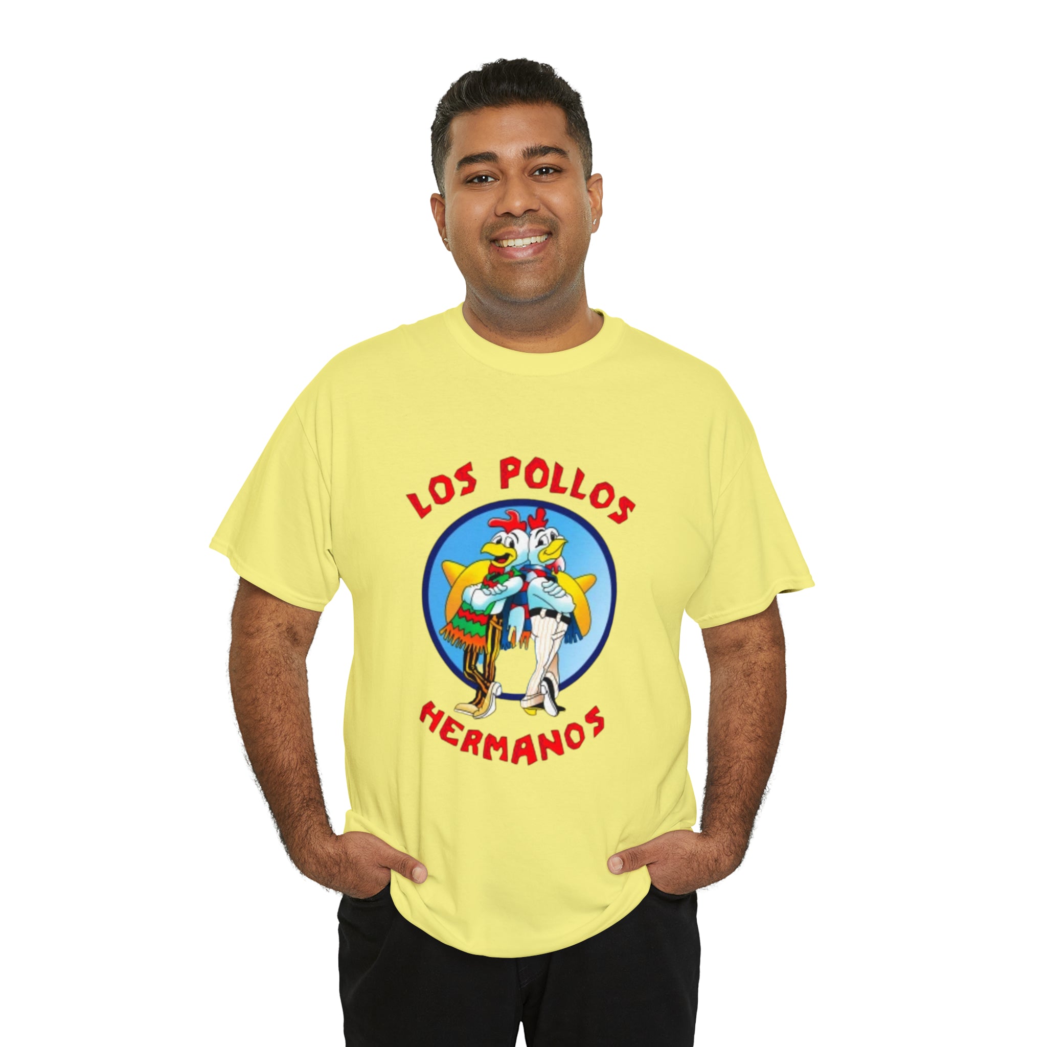 Pollos- Unisex Heavy Cotton T-Shirt - Creations by Chris and Carlos