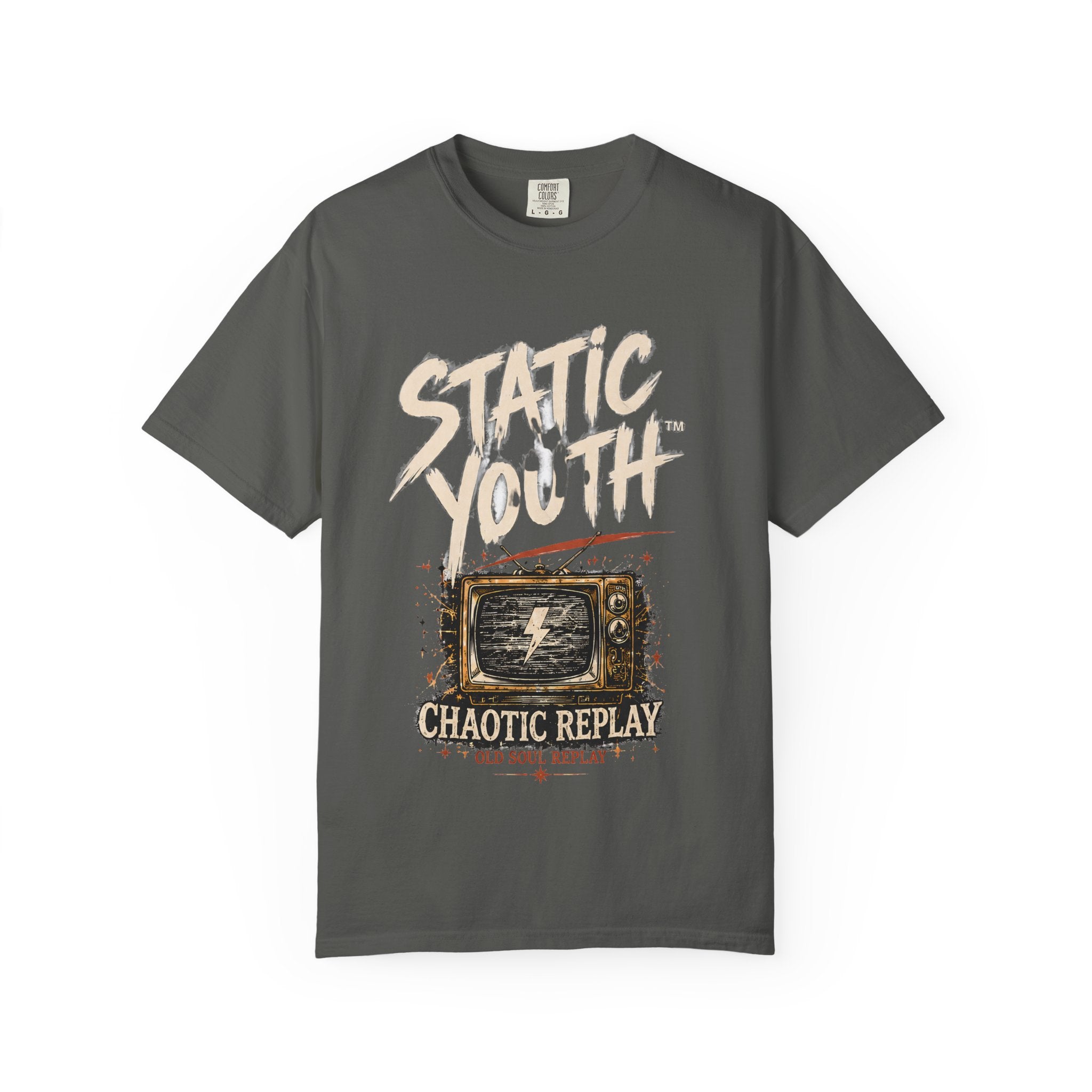 Static Youth "Chaotic Replay" Graphic T-Shirt - Creations by Chris and Carlos