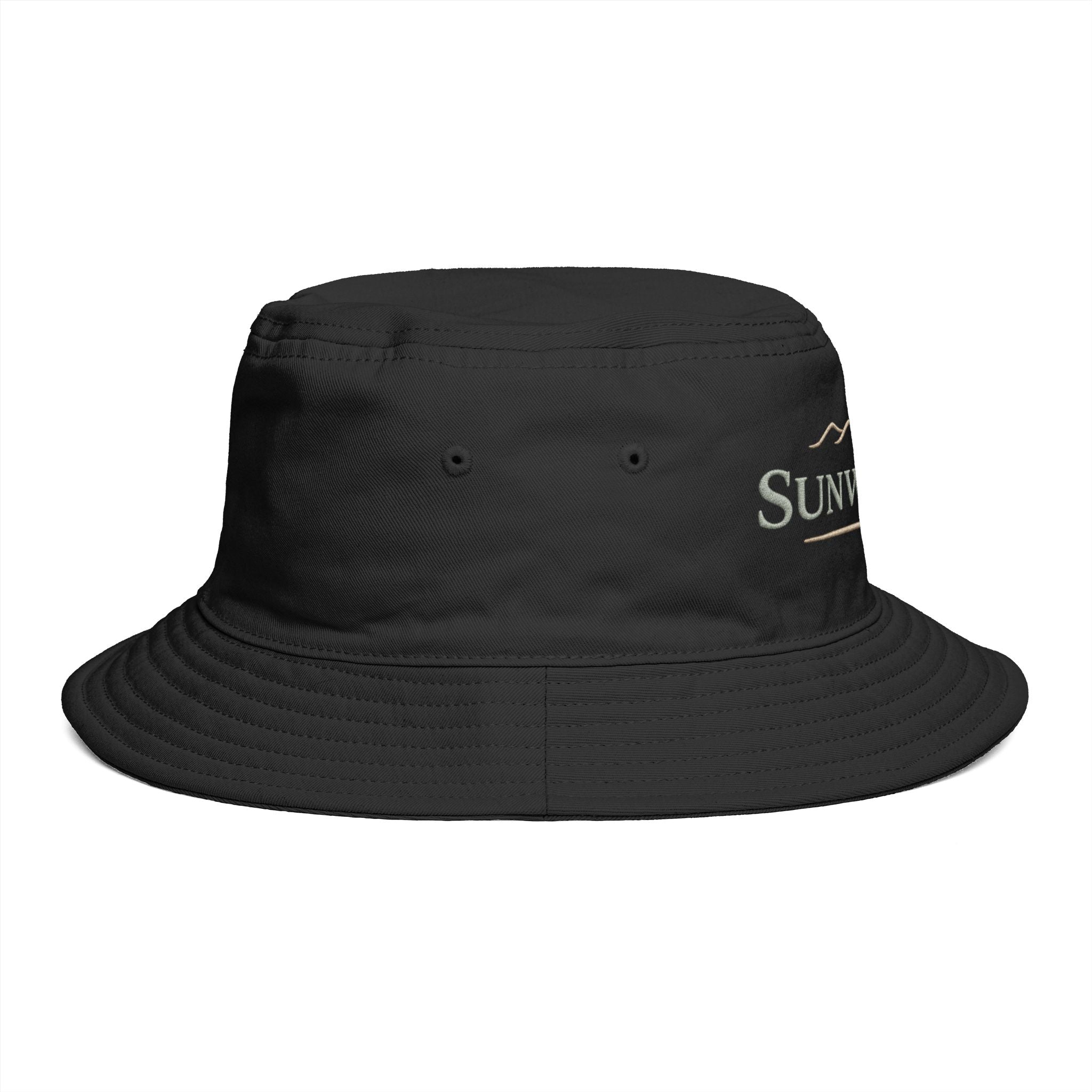 Sunwashed Mountain Bucket Hat — Brown Outdoor Travel & Festival Sun Hat - Creations by Chris and Carlos