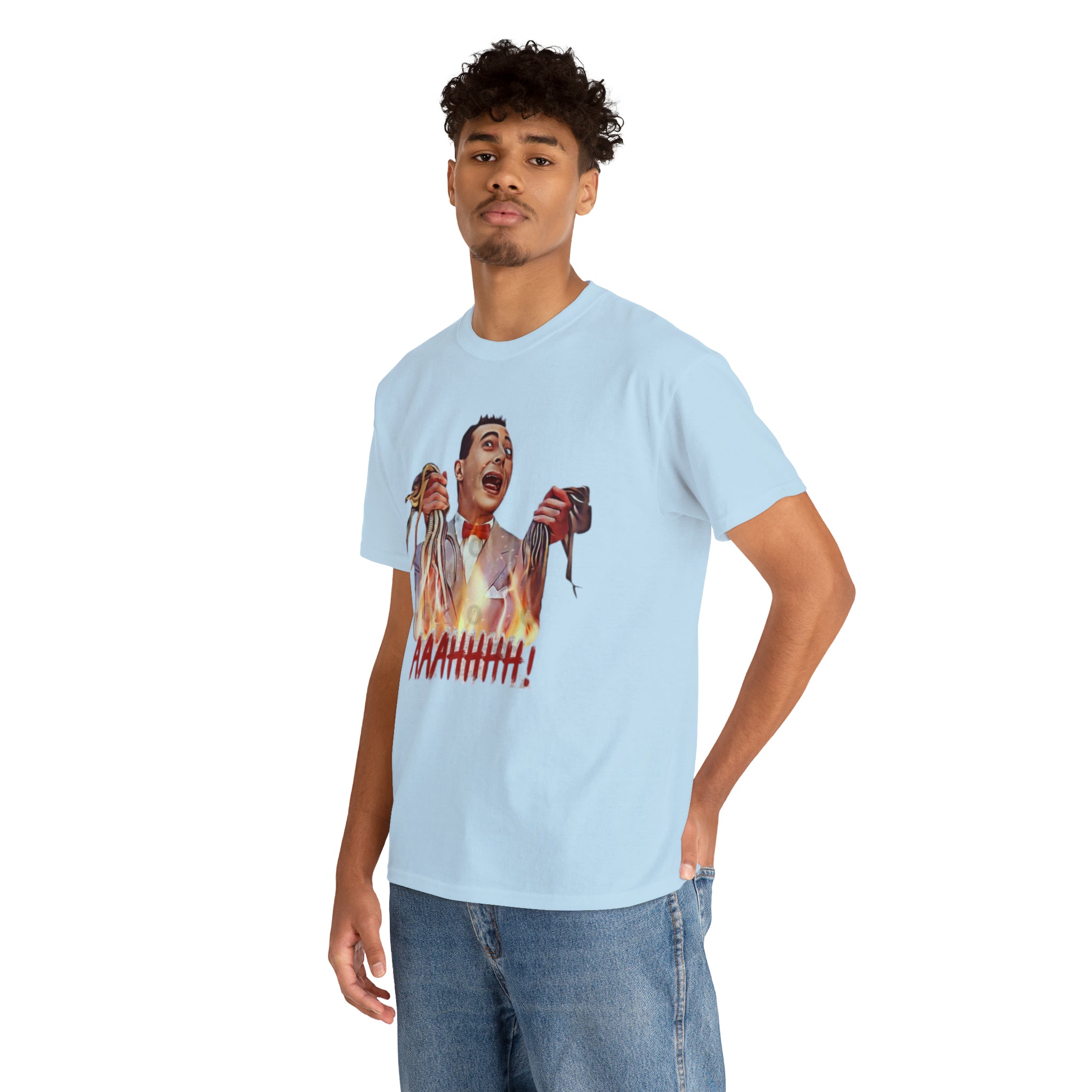 Pee Wee Herman-  Unisex Heavy Cotton T-Shirt - Creations by Chris and Carlos