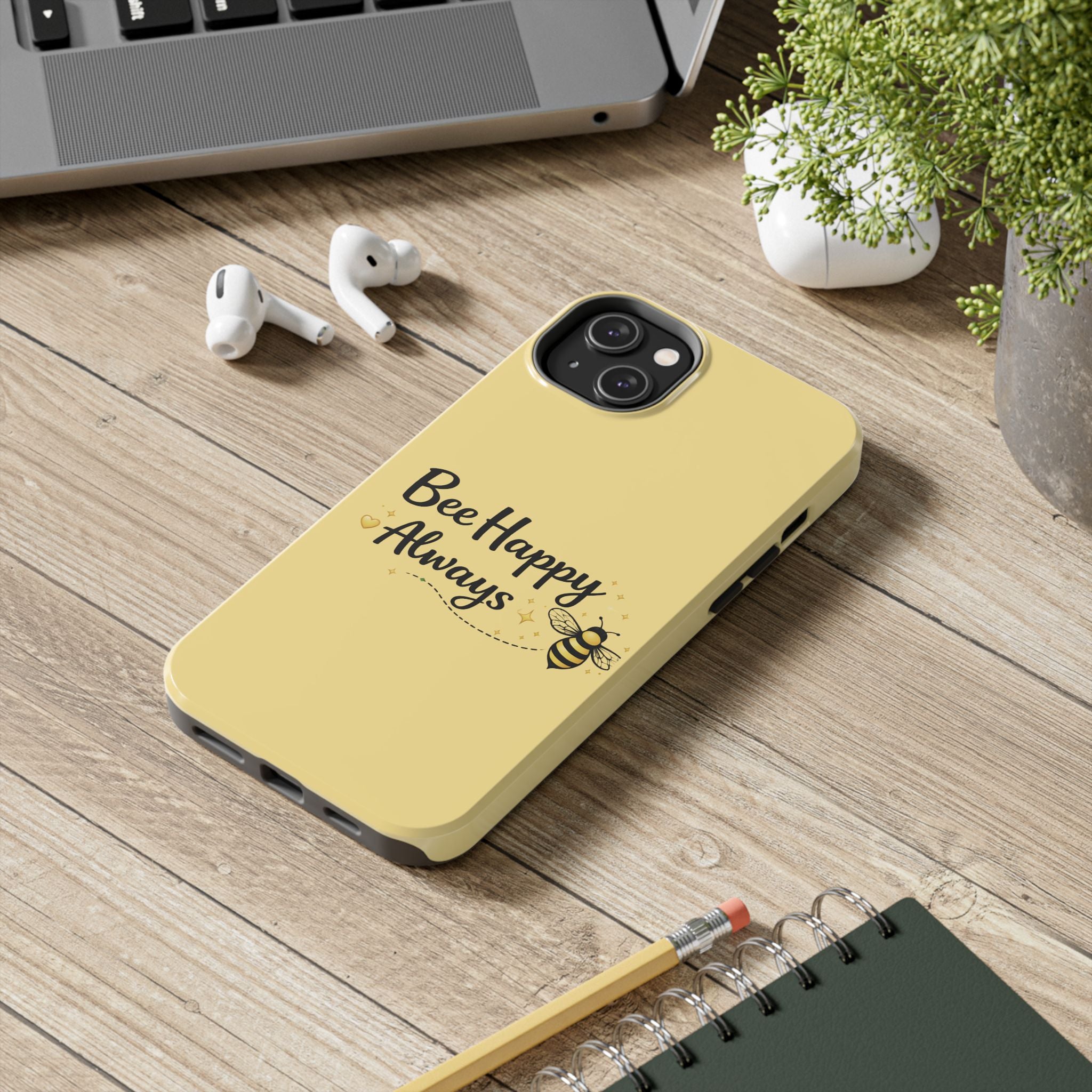Buzz Off Bee Happy Always Phone Case - Creations by Chris and Carlos