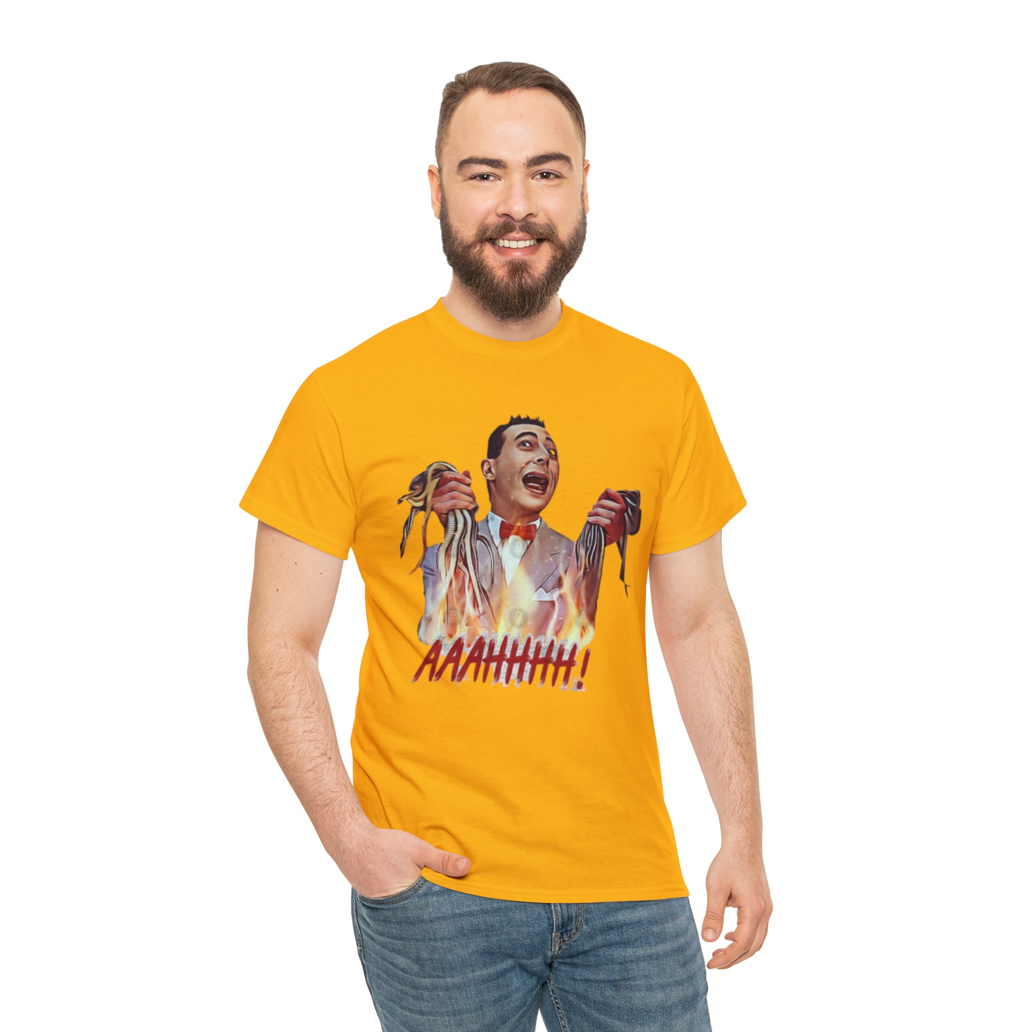 Pee Wee Herman-  Unisex Heavy Cotton T-Shirt - Creations by Chris and Carlos
