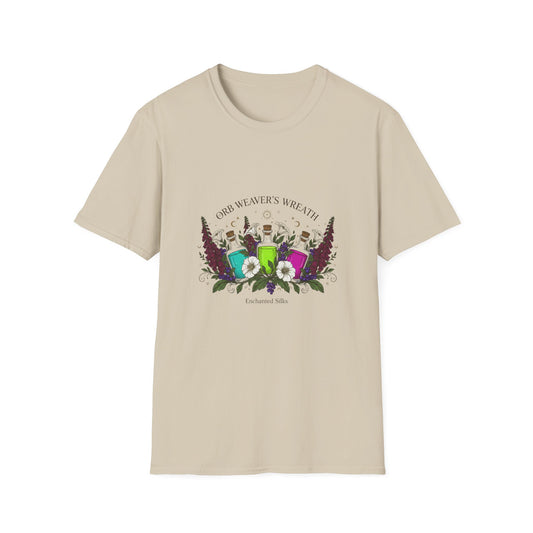 Wanderer’s Wreath T‑Shirt — Floral Travel Camera Graphic Tee - Creations by Chris and Carlos