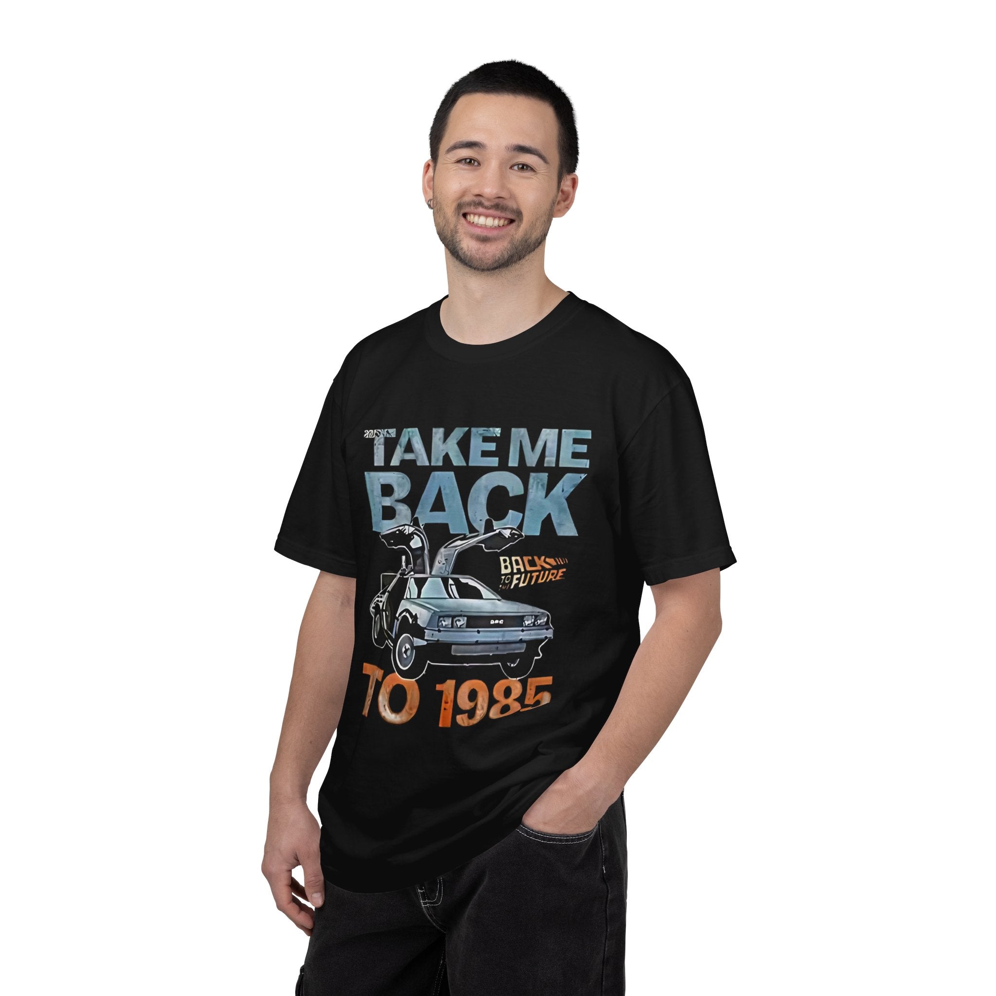 Retro 'Take Me Back to 1985' T-Shirt — Vintage DeLorean Back to the Future Tee - Creations by Chris and Carlos