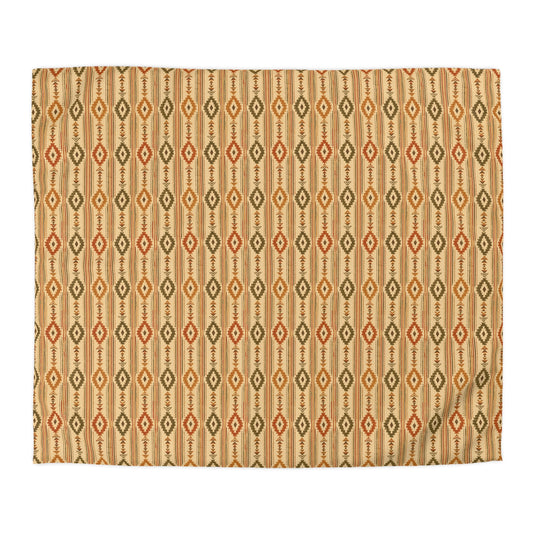 Southwestern Diamond Microfiber Duvet Cover – Boho Geometric Bedding - Creations by Chris and Carlos