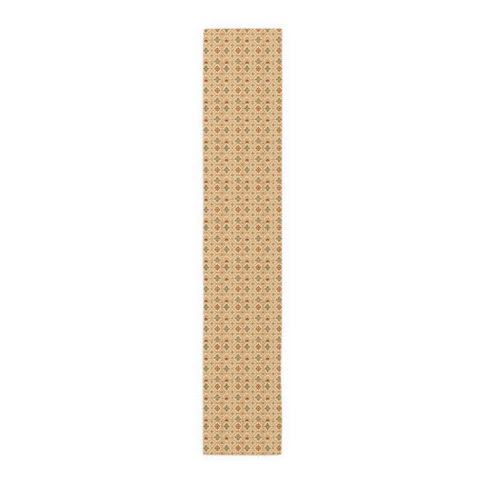 Southwestern Pattern Cotton-Poly Table Runner — Rustic Geometric Decor - Creations by Chris and Carlos