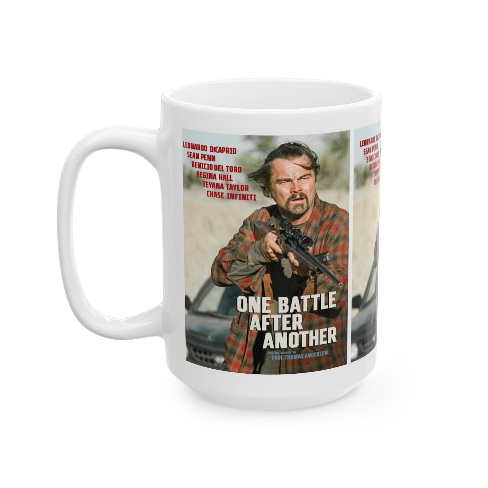 Mug — 'One Battle After Another' Action Movie Photo Mug (11oz & 15oz) - Creations by Chris and Carlos