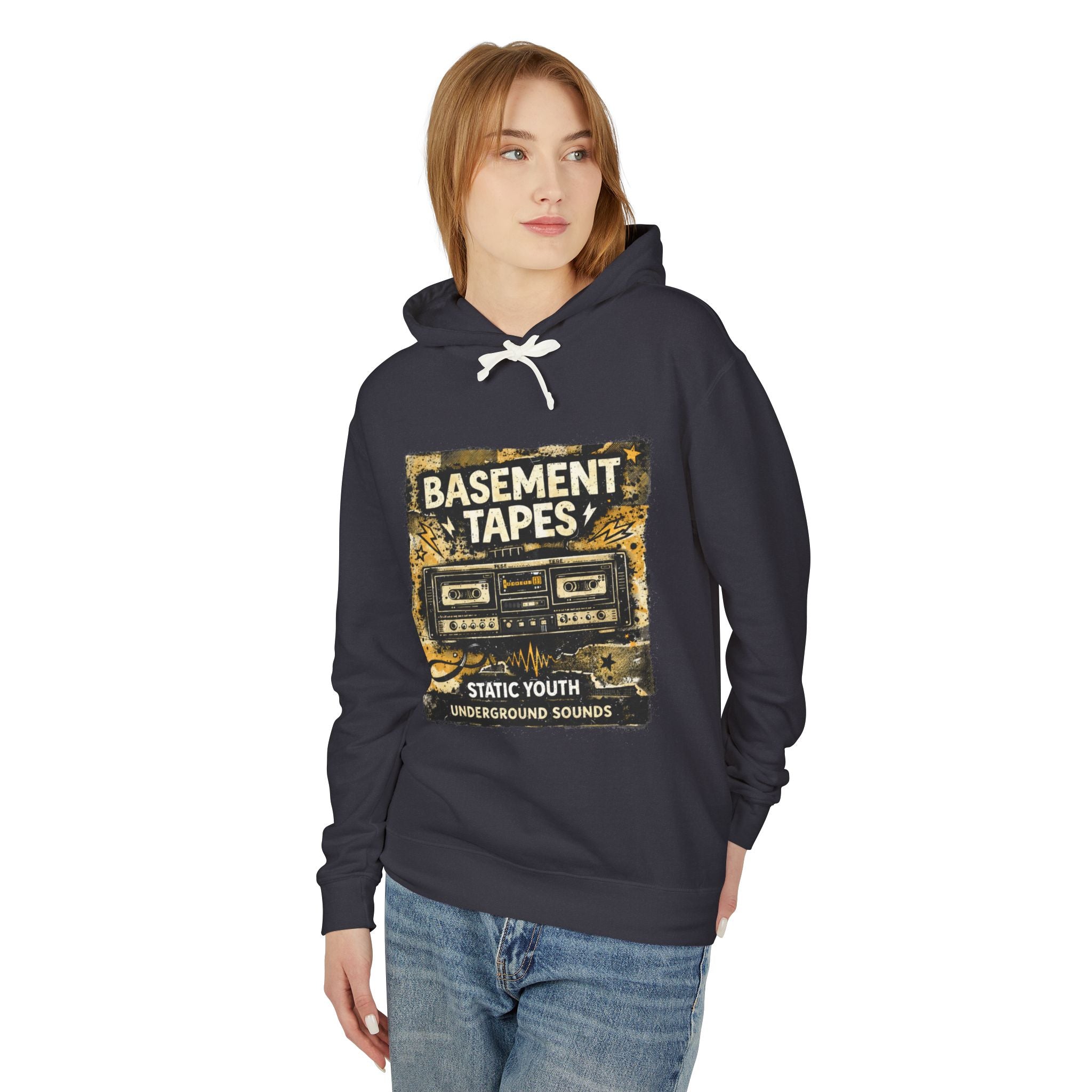 Basement Tapes Vintage Cassette Hoodie — Retro Music Streetwear - Creations by Chris and Carlos