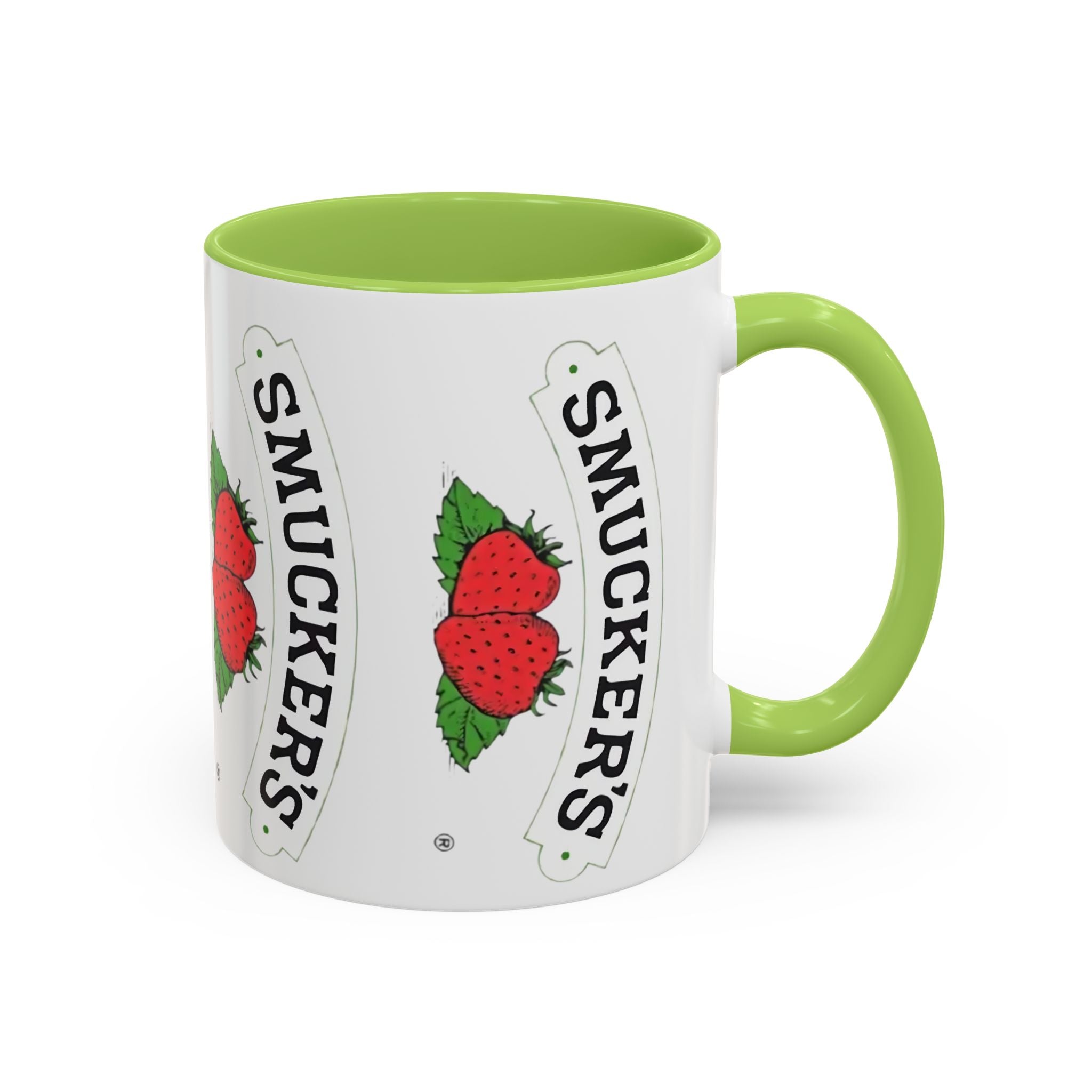 Smucker’s Strawberry Logo Accent Coffee Mug (11/15oz) - Creations by Chris and Carlos