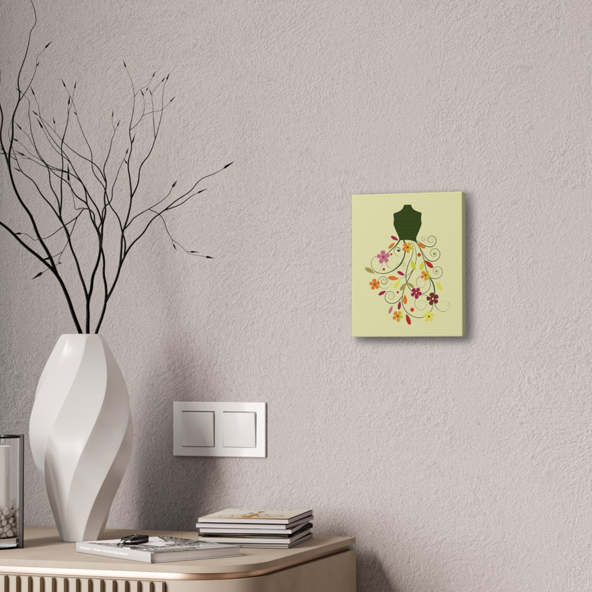 Floral Dress Art Canvas - Creations by Chris and Carlos