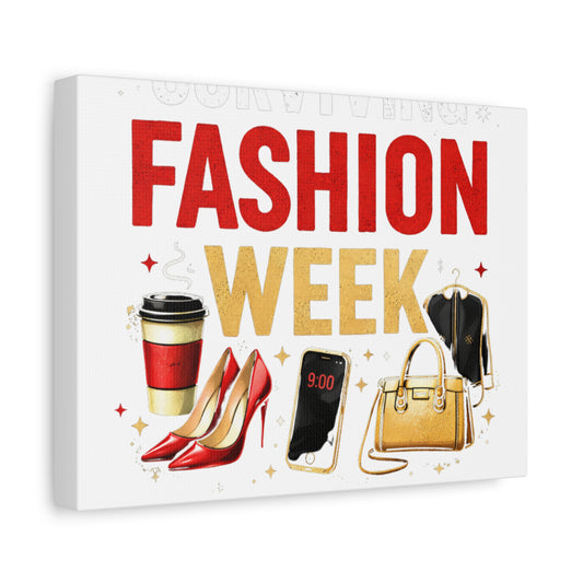 Surviving Fashion Week Canvas Art – Chic Fashion Illustration Wall Decor - Creations by Chris and Carlos