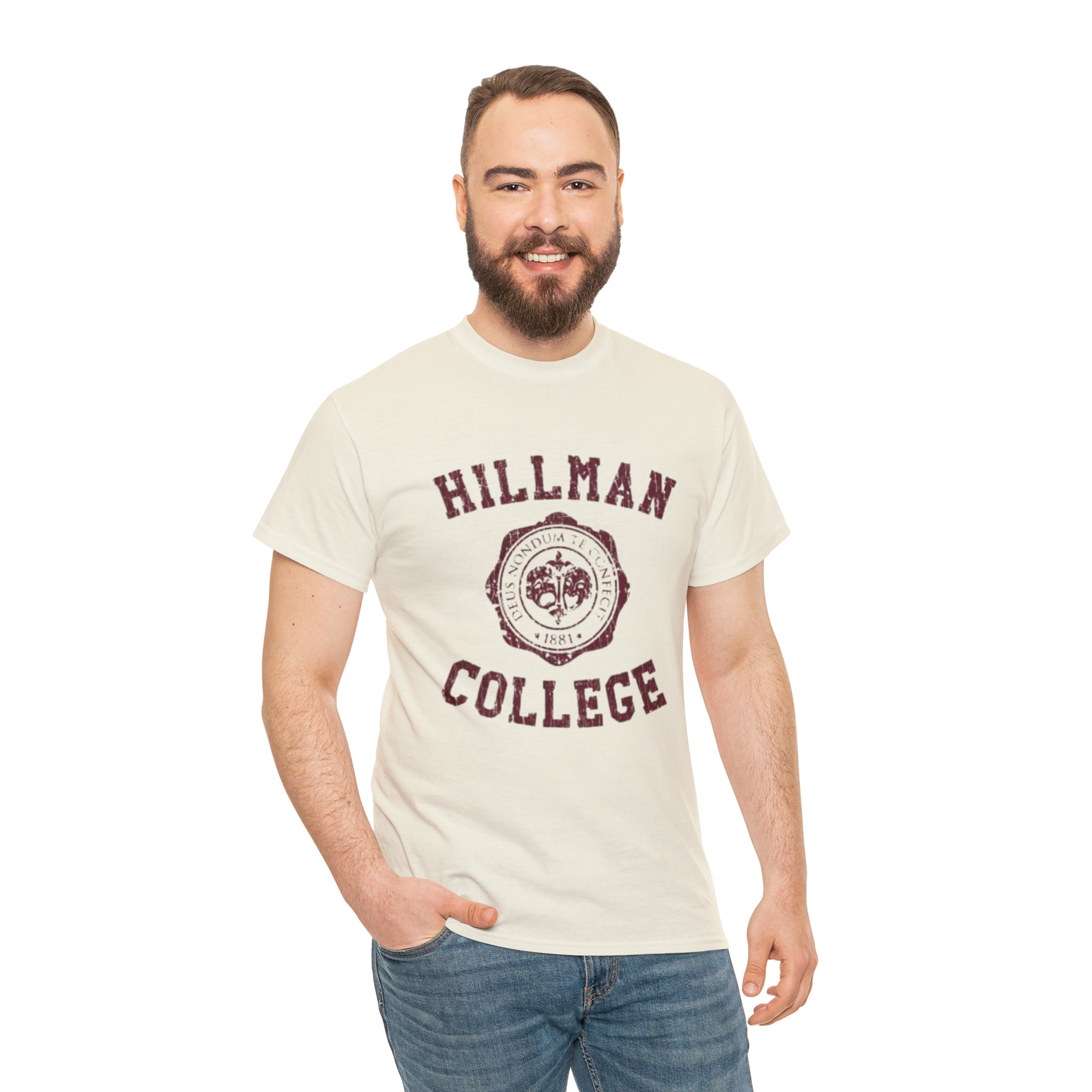 Hillman College- Unisex Heavy Cotton T-Shirt - Creations by Chris and Carlos