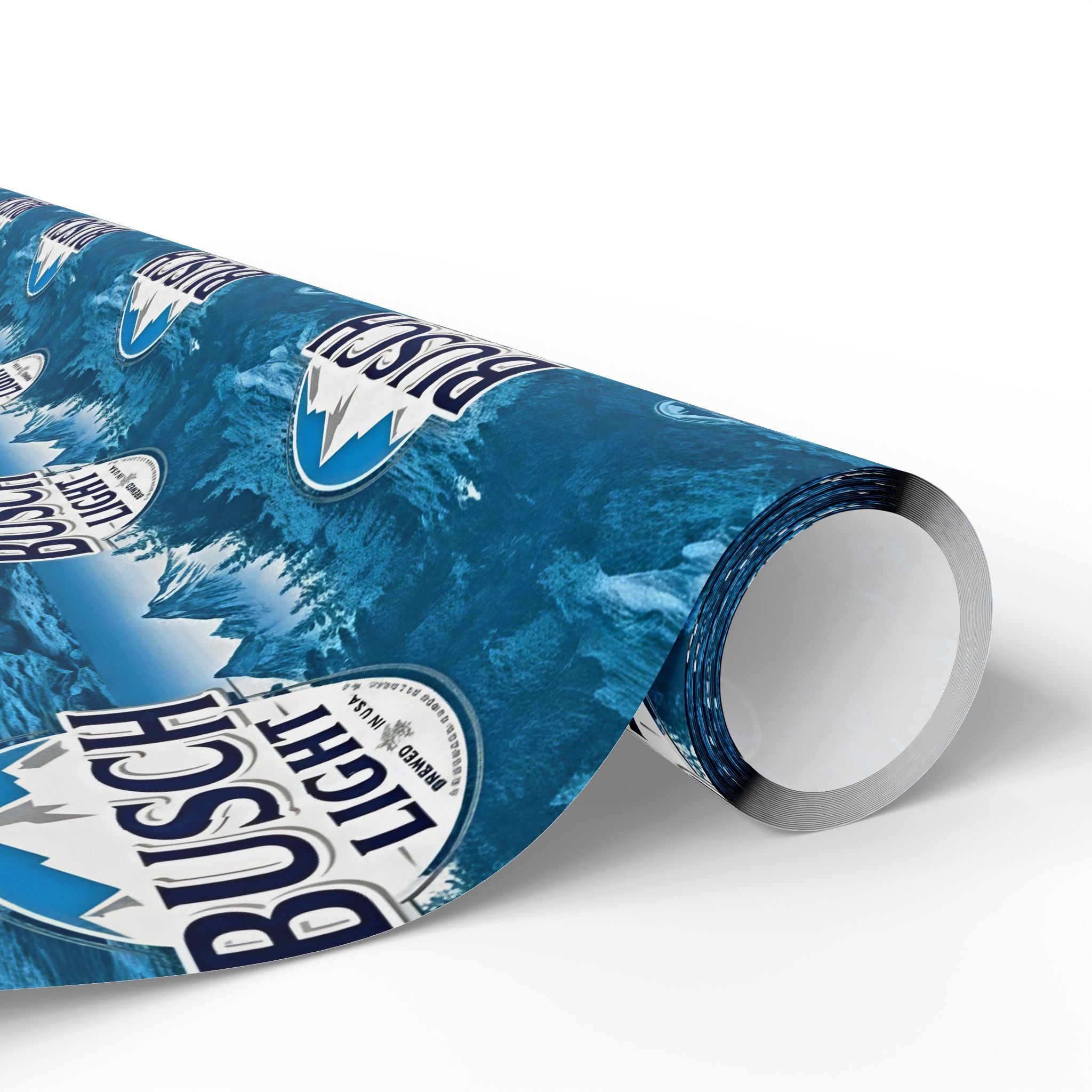 Busch Light Themed Wrapping Paper Roll - Beer Logo Gift Wrap for Parties & Holidays - Creations by Chris and Carlos