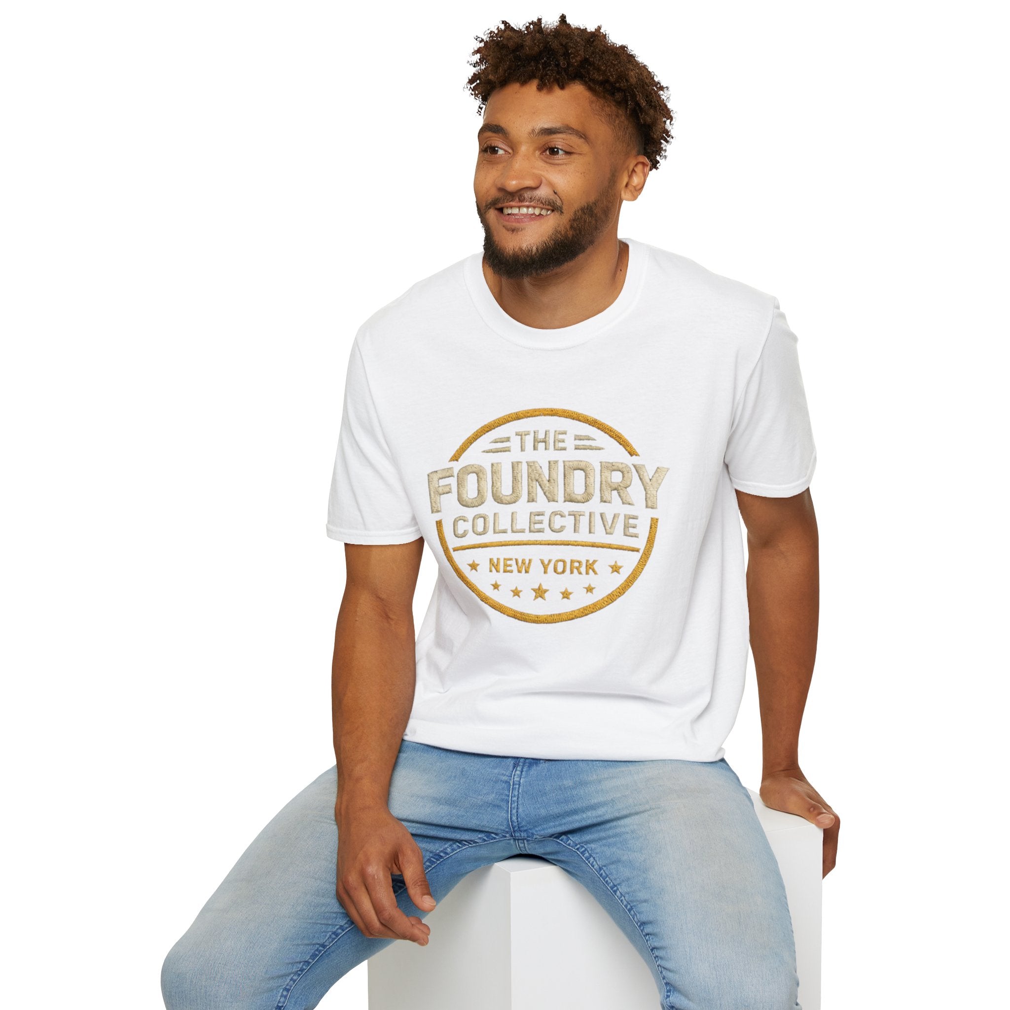The Foundry Collective New York T-Shirt — Vintage Badge Logo Tee - Creations by Chris and Carlos
