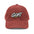 GOAT Embroidered Corduroy Cap — Vintage Red Baseball Hat