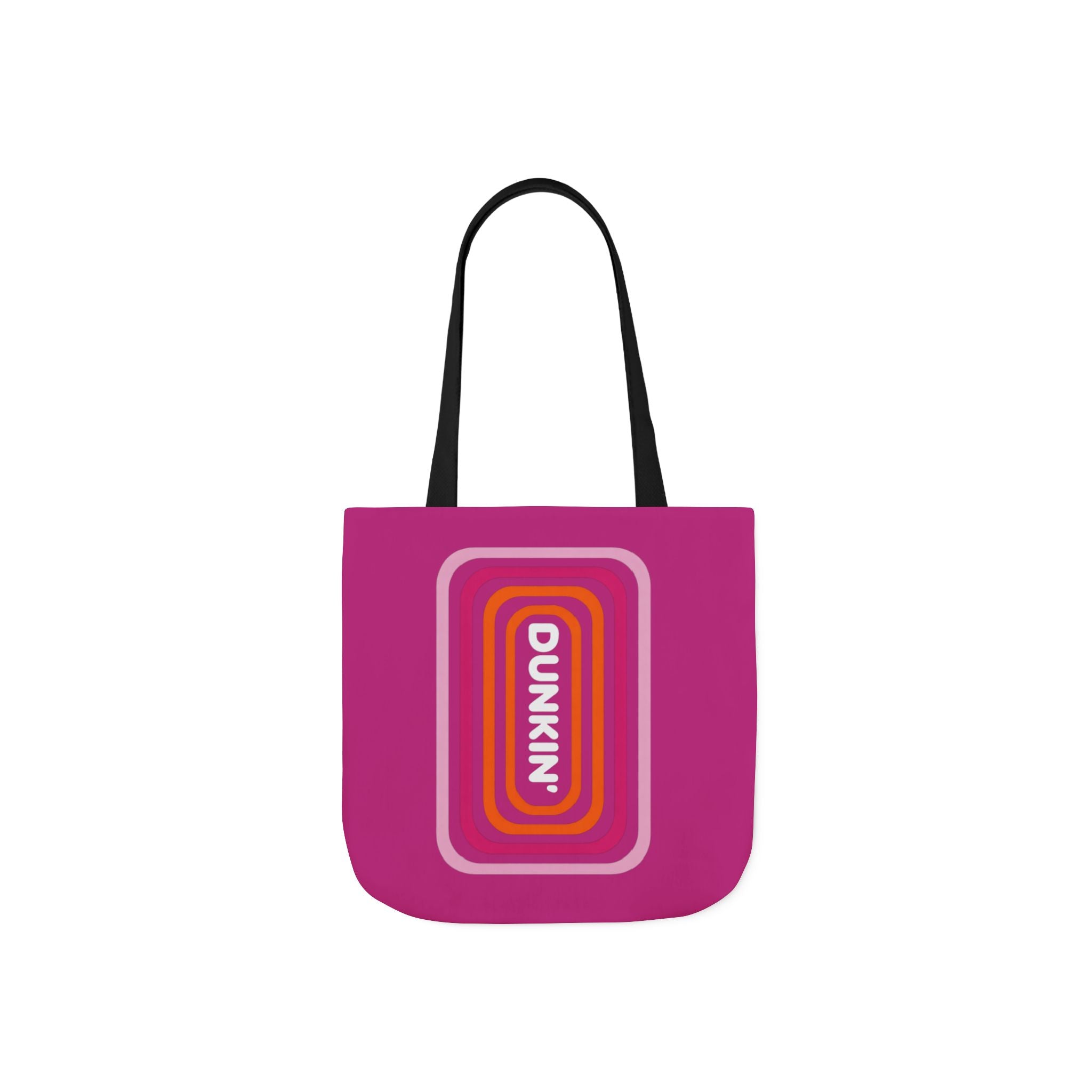 Tote Bag — Retro Pink 'Dunkin' Logo' Canvas Tote - Creations by Chris and Carlos