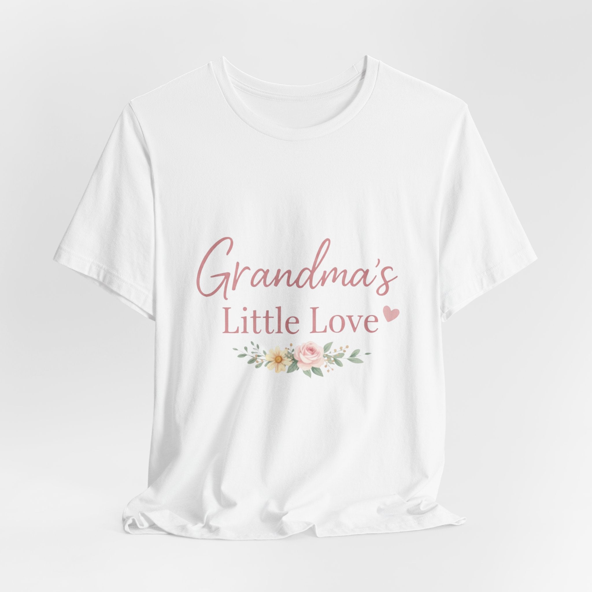 Grandma's Little Love T-Shirt — Floral Grandma Tee for New Grandmothers - Creations by Chris and Carlos