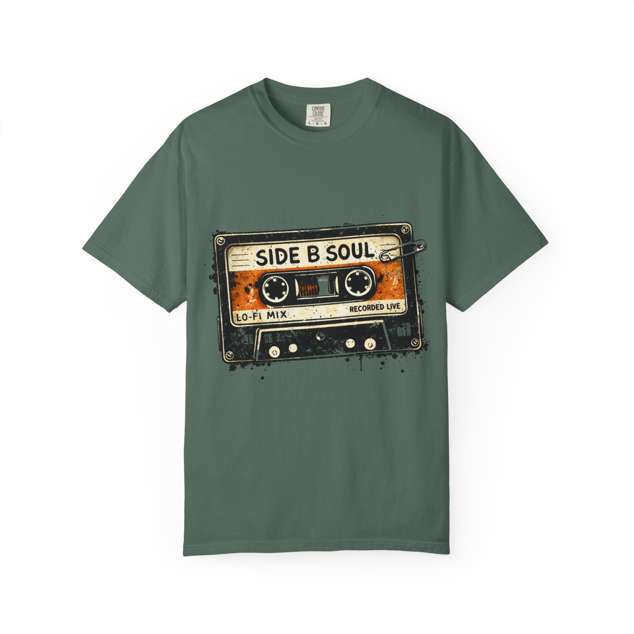 Analog Cassette T-Shirt — "Side B Soul" Vintage Tape Music Tee - Creations by Chris and Carlos