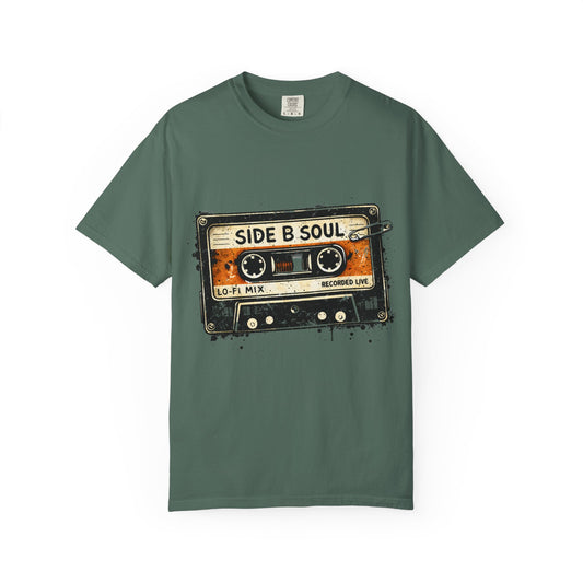 Analog Cassette T-Shirt — "Side B Soul" Vintage Tape Music Tee - Creations by Chris and Carlos