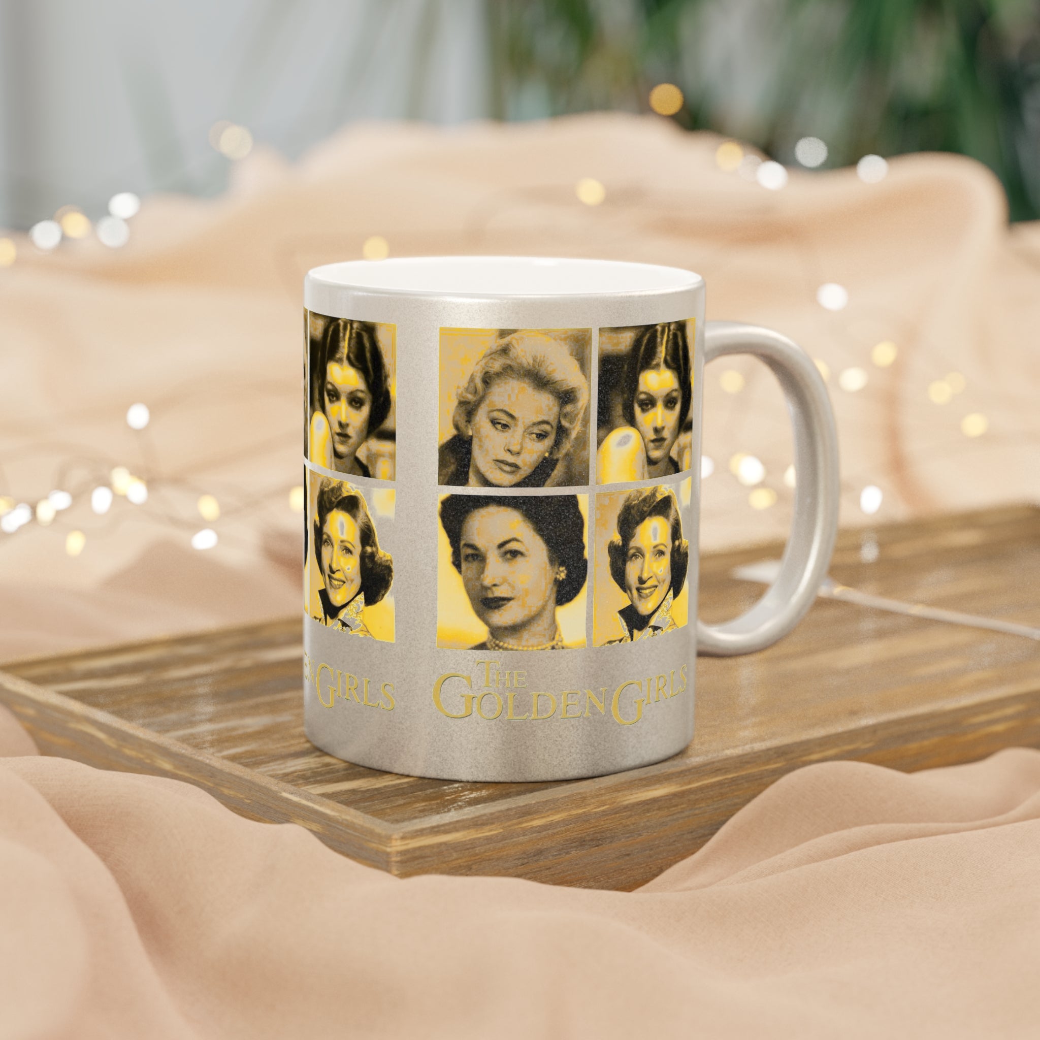 The Golden Girls 80's TV Show- Younger Years Metallic Mug (Silver\Gold) - Creations by Chris and Carlos